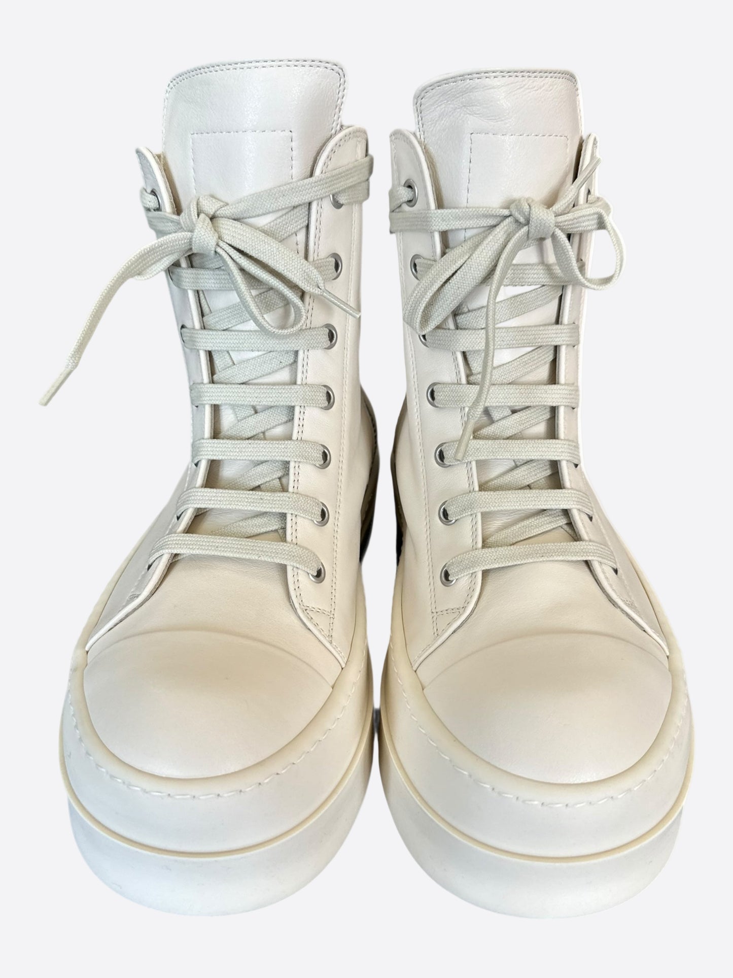 Rick Owens White Mega Bumper Women's Geobaskets