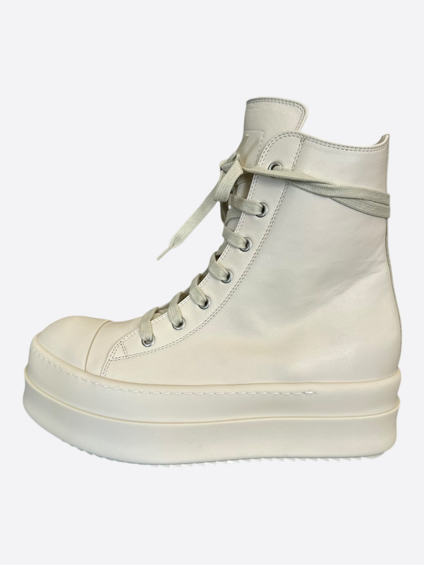 Rick Owens White Mega Bumper Women's Geobaskets