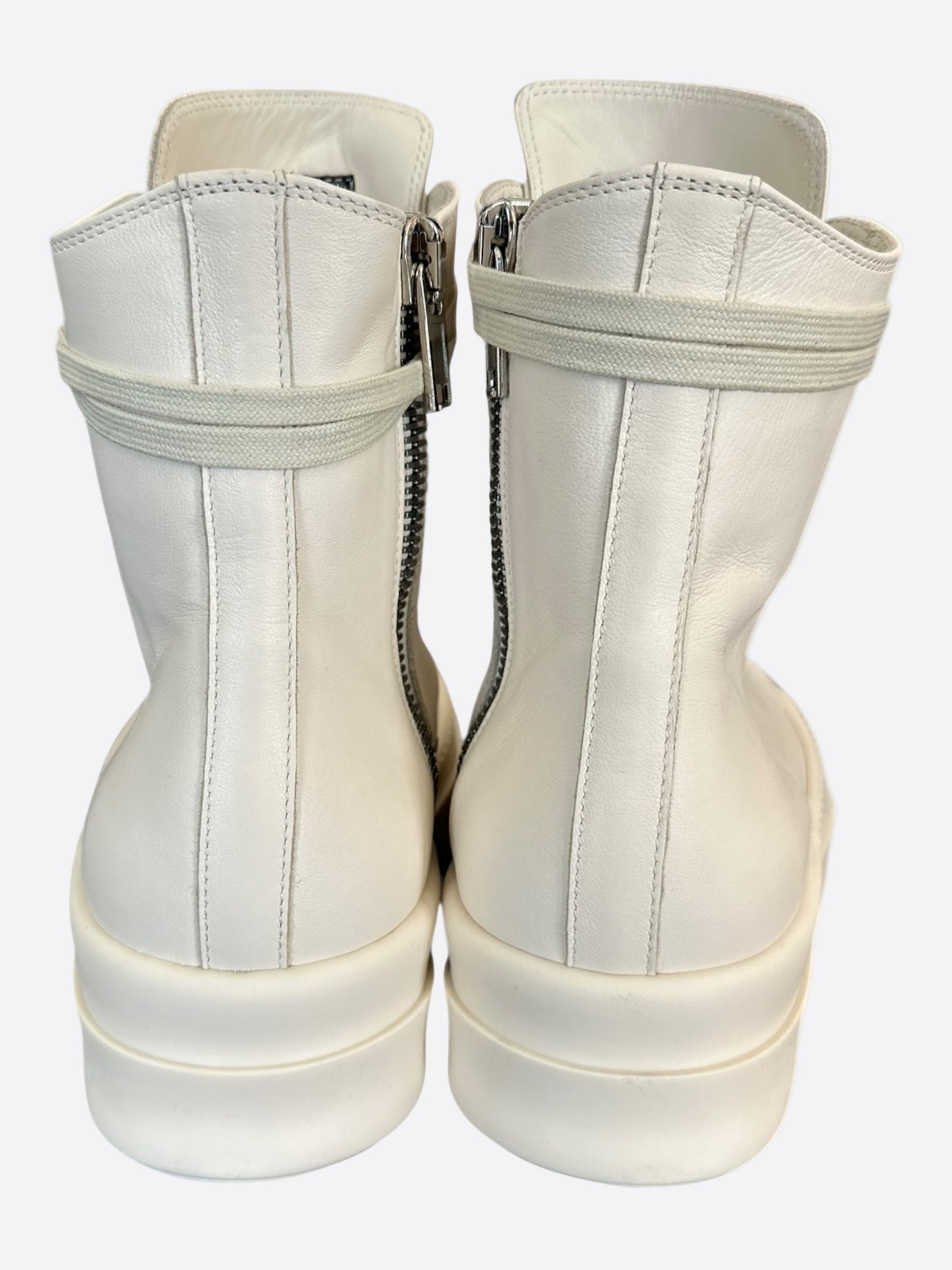 Rick Owens White Mega Bumper Women's Geobaskets