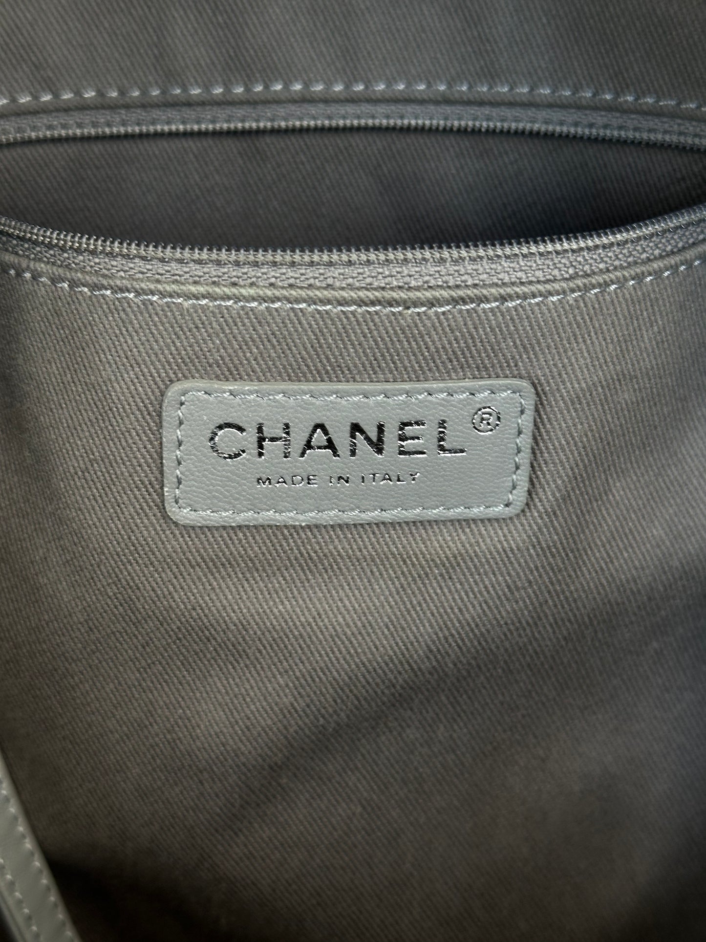 Chanel Grey & Beige Graffiti Backpack