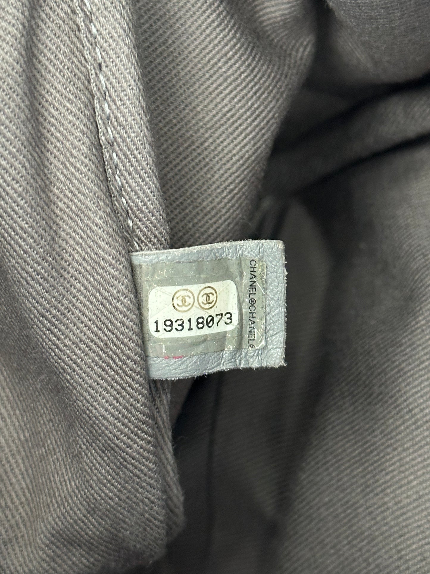 Chanel Grey & Beige Graffiti Backpack