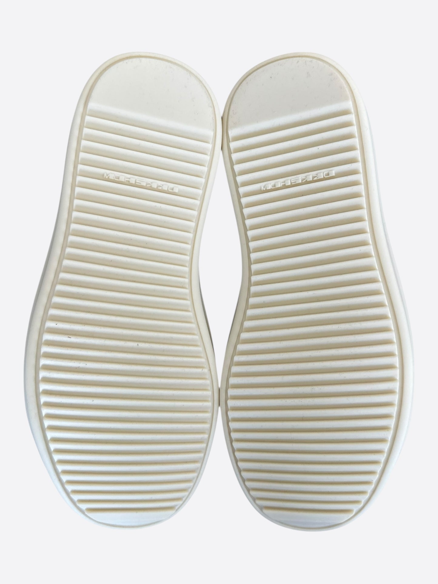 Rick Owens Black & White Denim Vintage Women's Low Top Sneakers