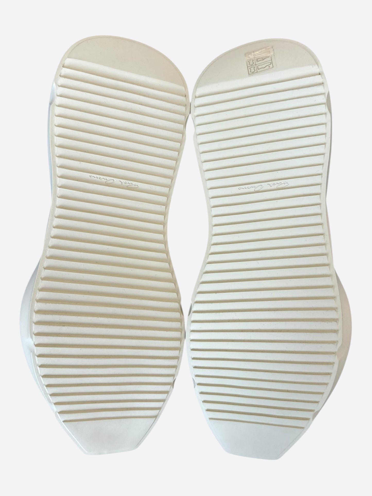 Rick Owens Black & White Leather Geth Runner Sneakers
