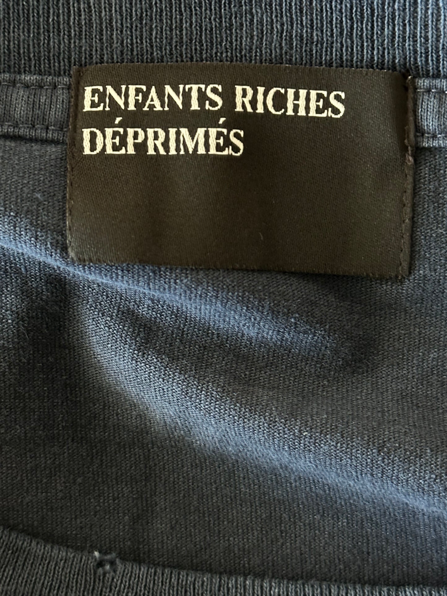 Enfants Riches Deprimes Faded Black & White Classic Logo Longsleeve T-Shirt