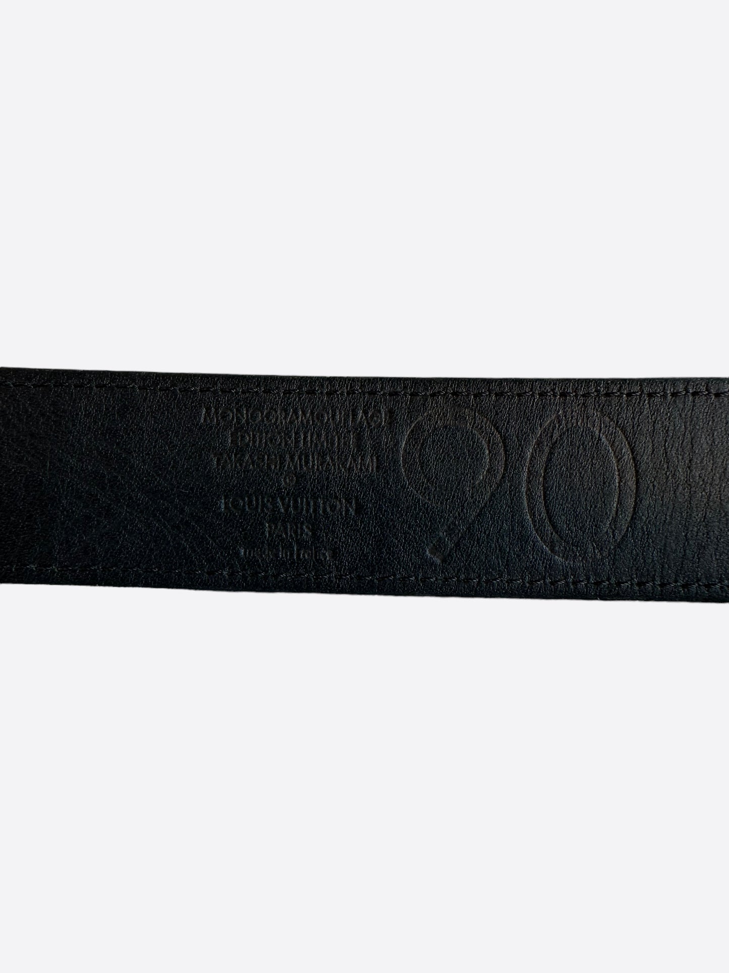 Louis Vuitton Takashi Murakami Green Camouflage Monogram Belt