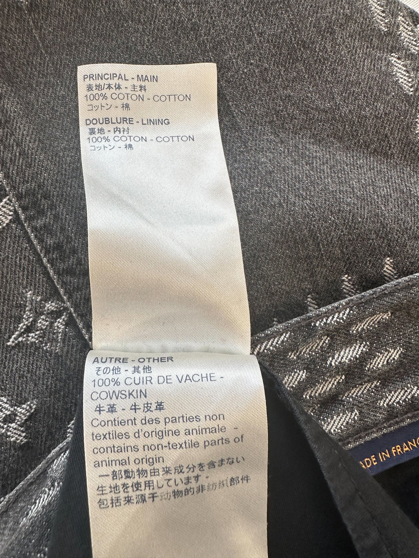 Louis Vuitton Nigo Grey Giant Damier Monogram Jeans