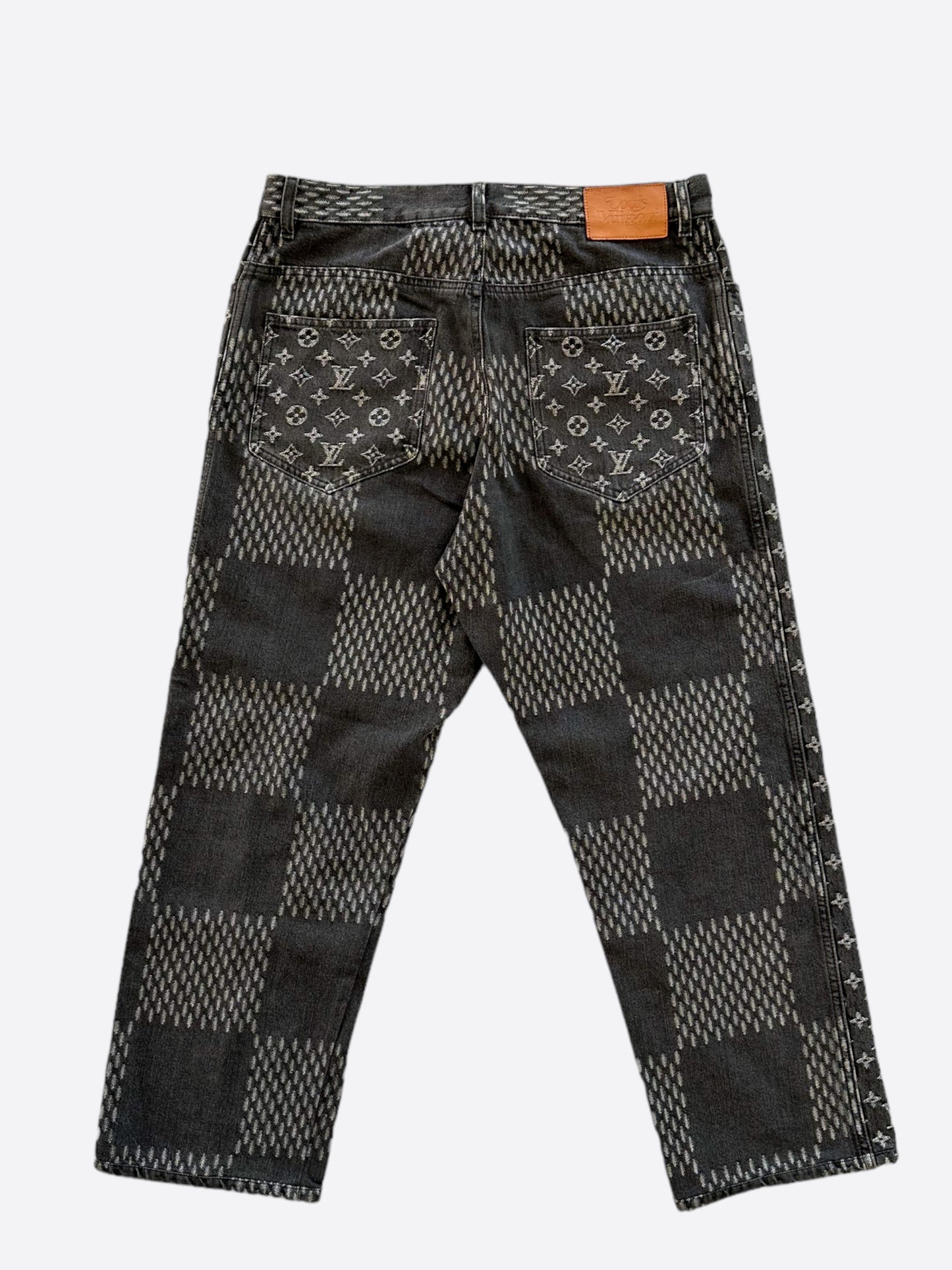 Louis Vuitton Nigo Grey Giant Damier Monogram Jeans