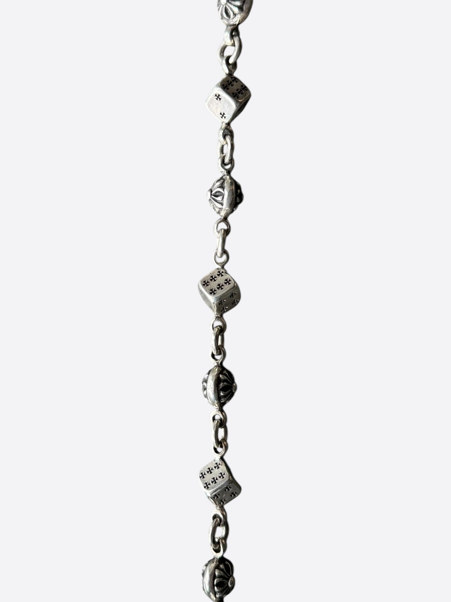 Chrome Hearts Silver Dice Necklace