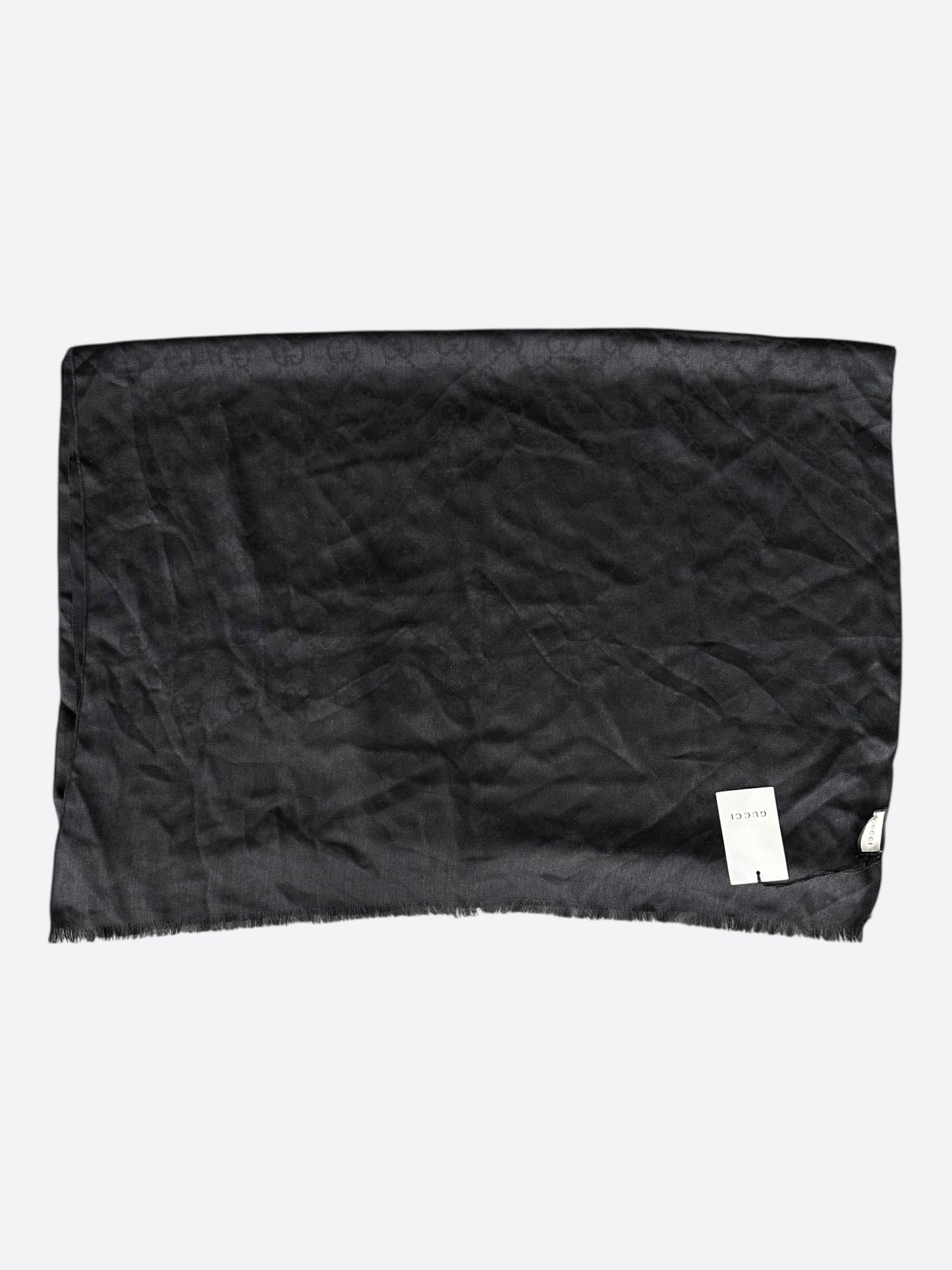 Gucci Black GG Monogram Blanket Shawl