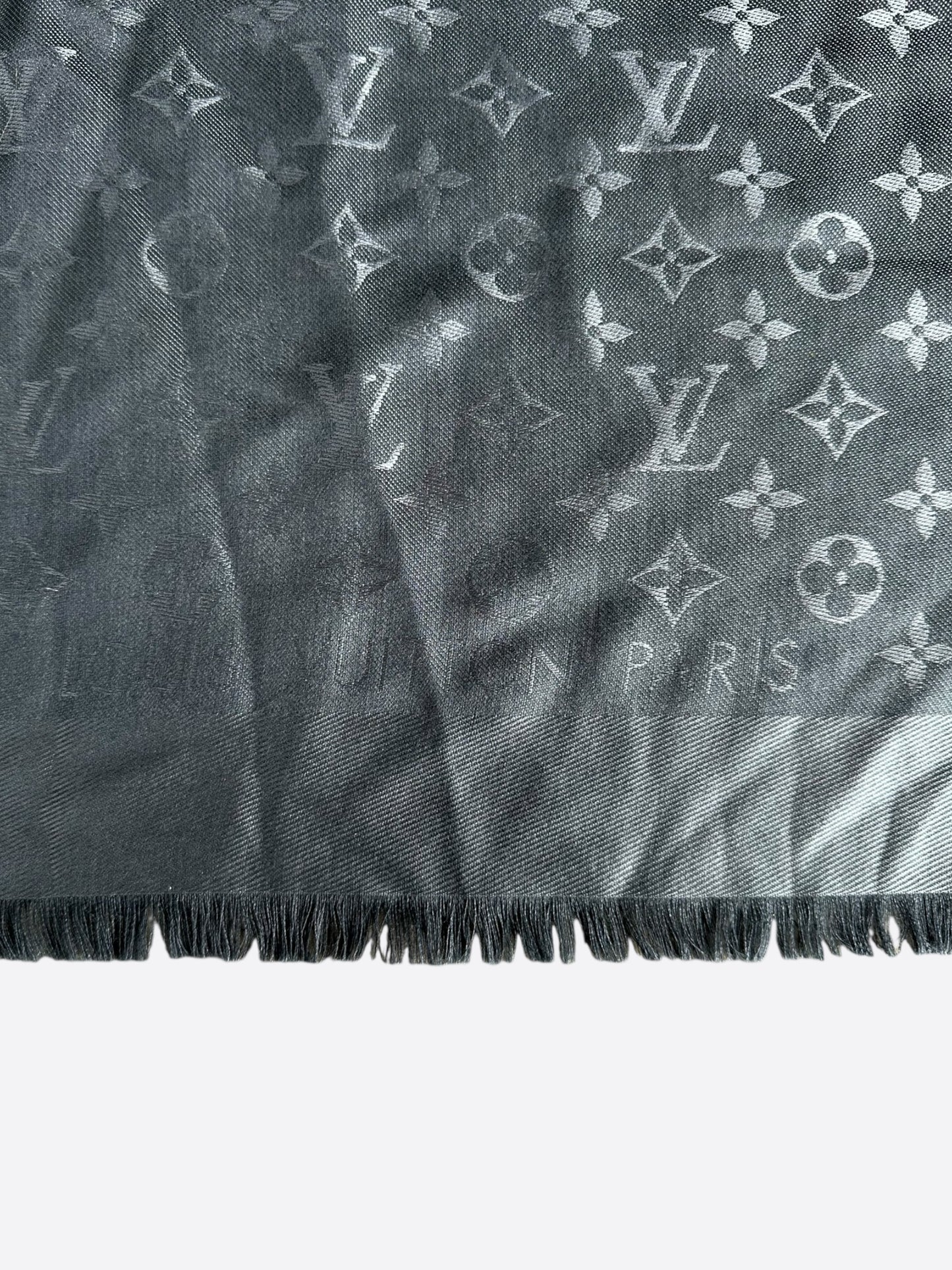 Louis Vuitton Grey Monogram Blanket Shawl
