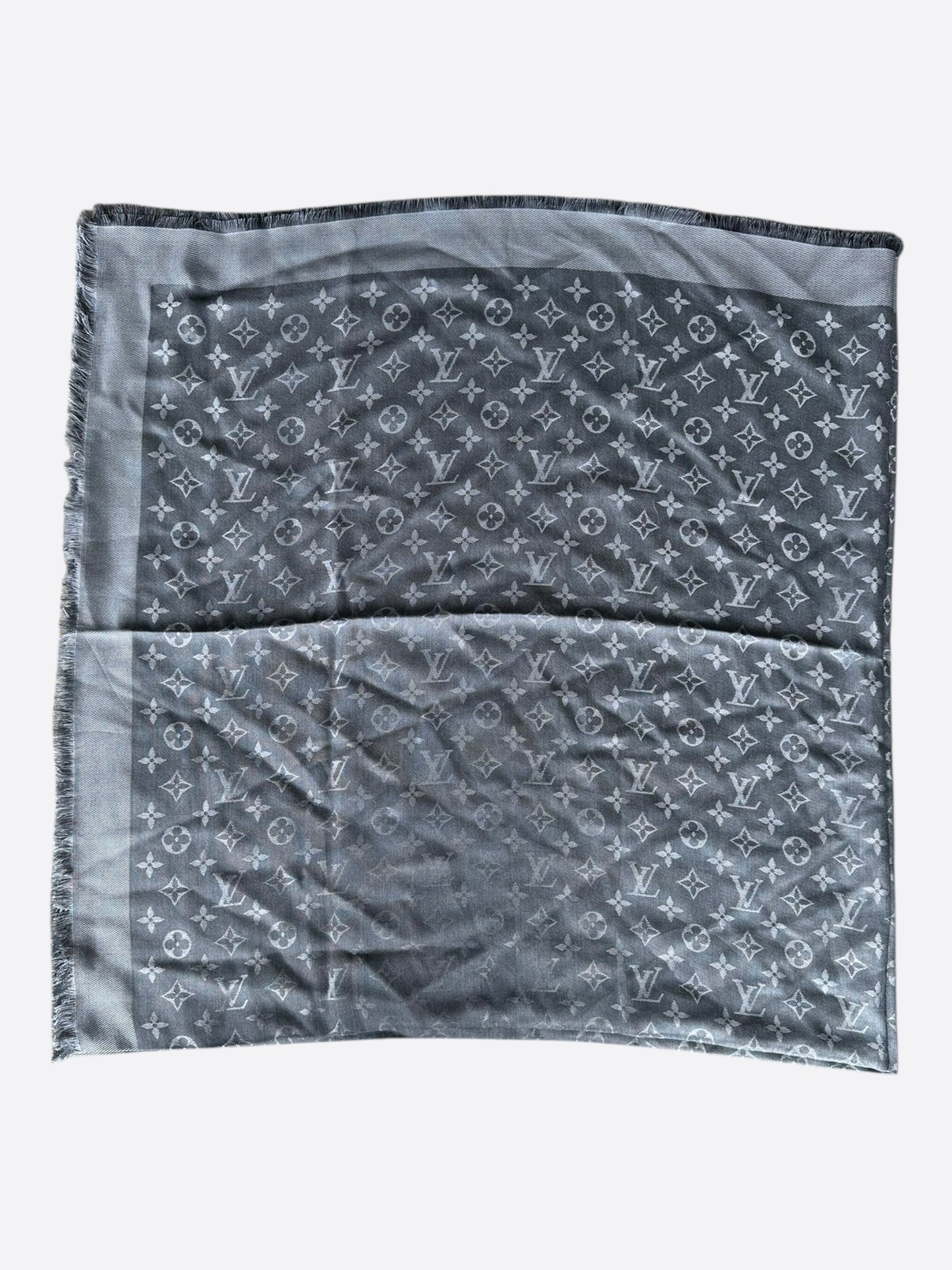 Louis Vuitton Grey Monogram Blanket Shawl