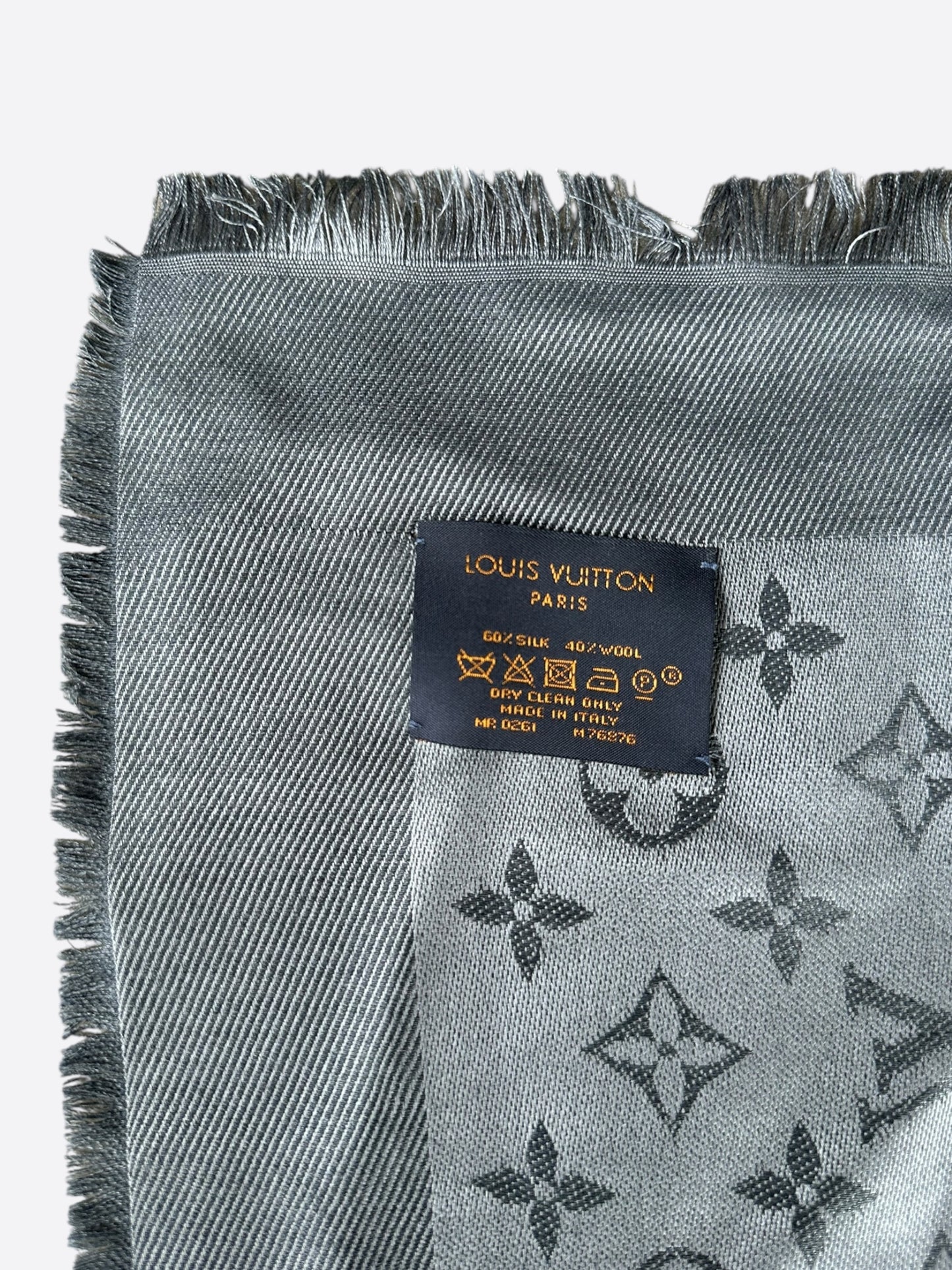Louis Vuitton Grey Monogram Blanket Shawl