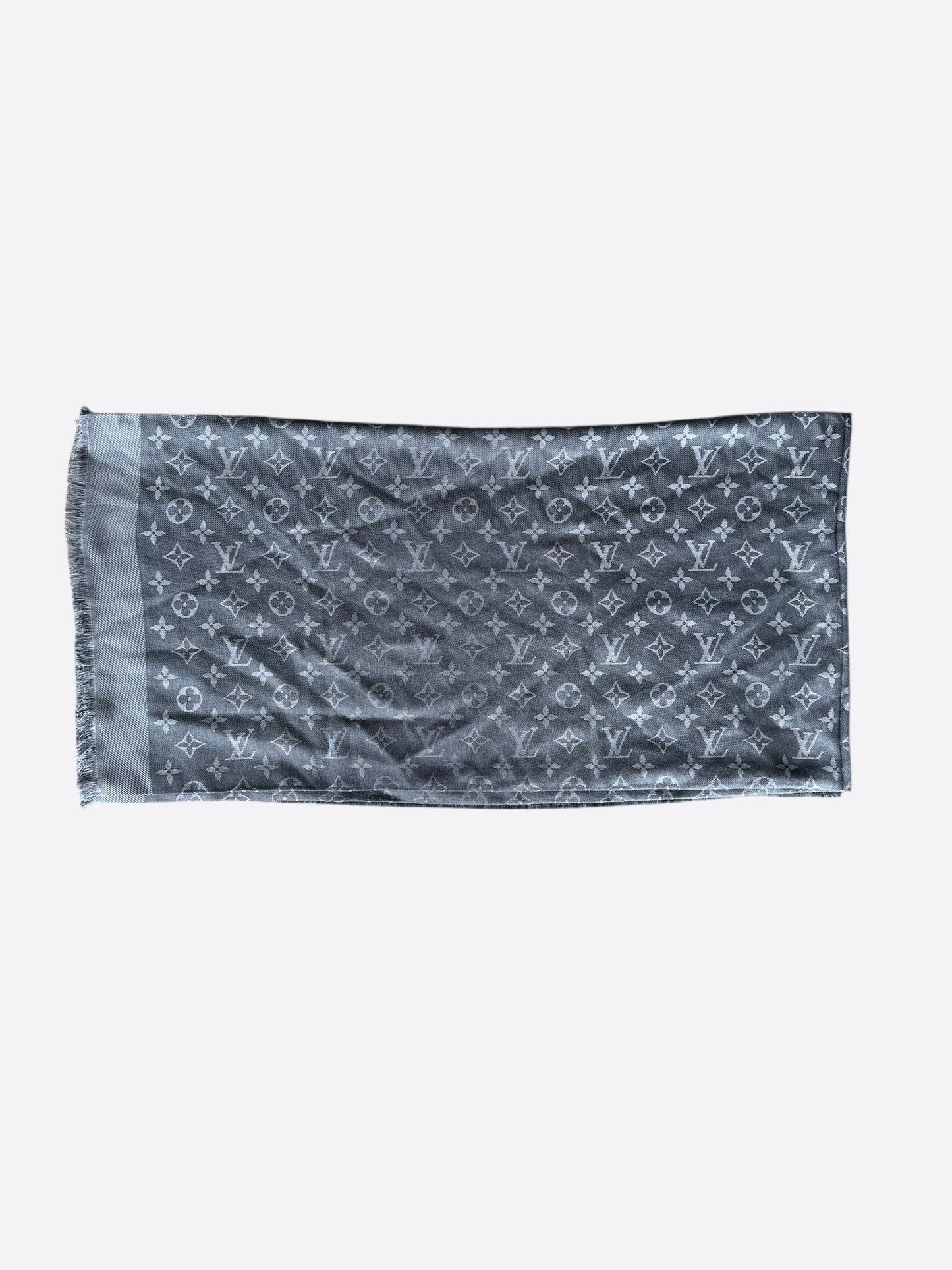 Louis Vuitton Grey Monogram Blanket Shawl