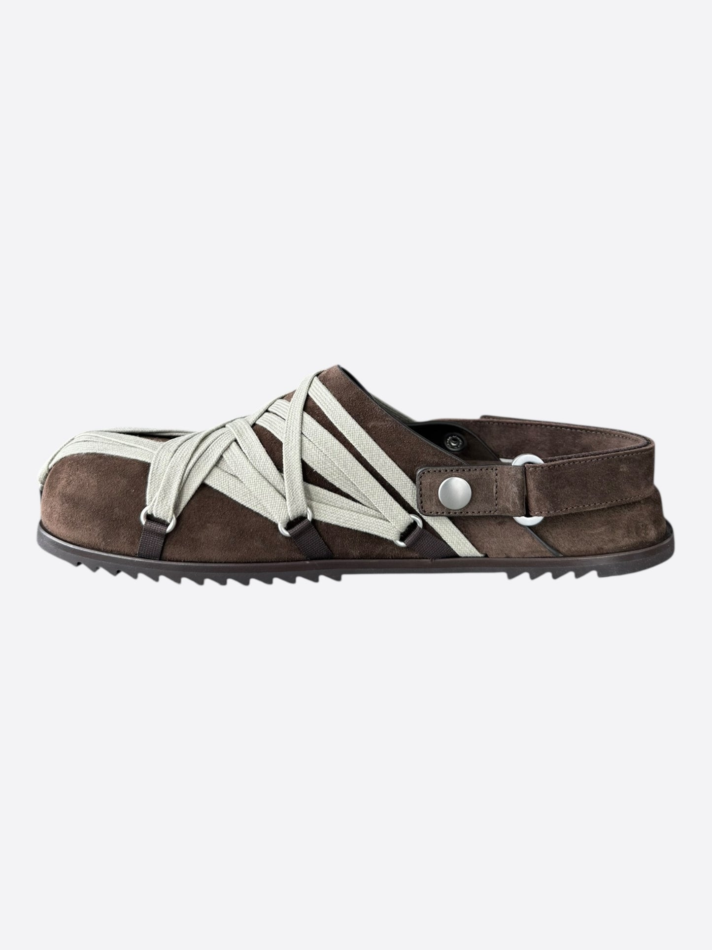 Rick Owens Brown Rope Sandals