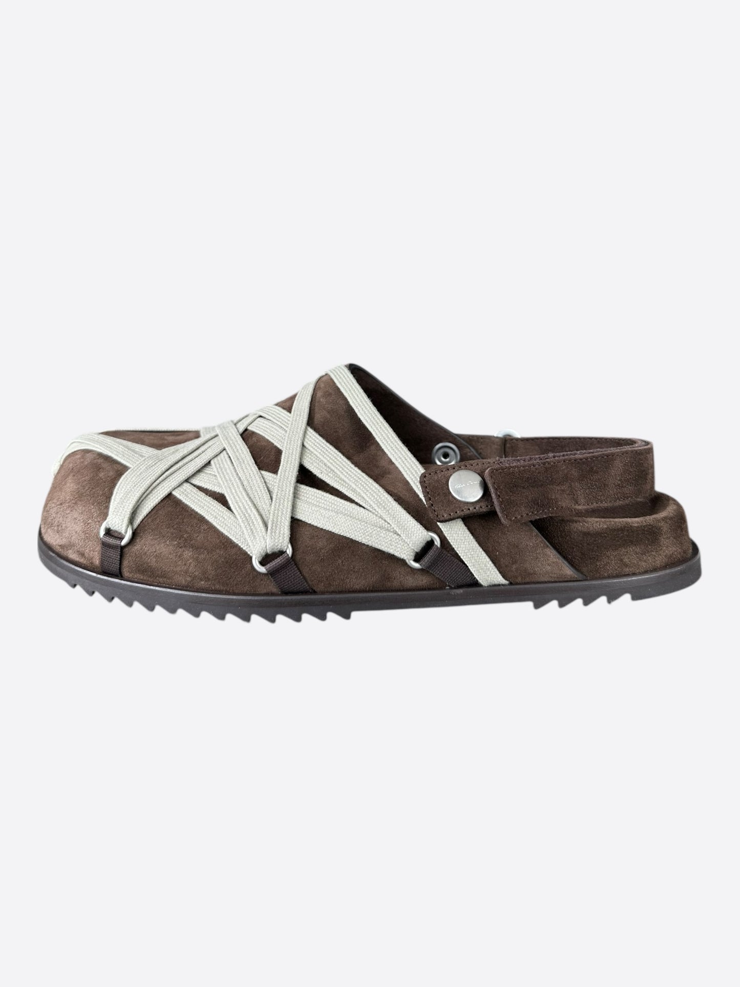 Rick Owens Brown Rope Sandals