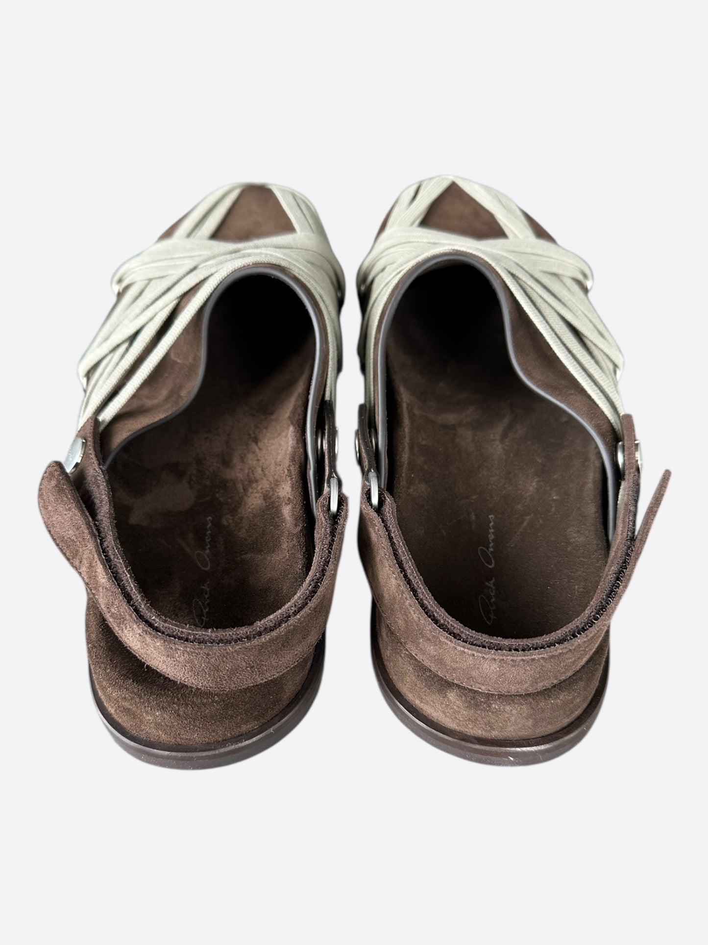 Rick Owens Brown Rope Sandals