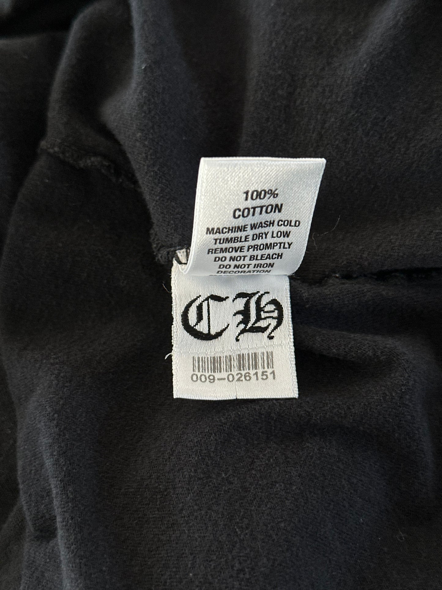 Chrome Hearts Black & White Triple Cross T-Shirt