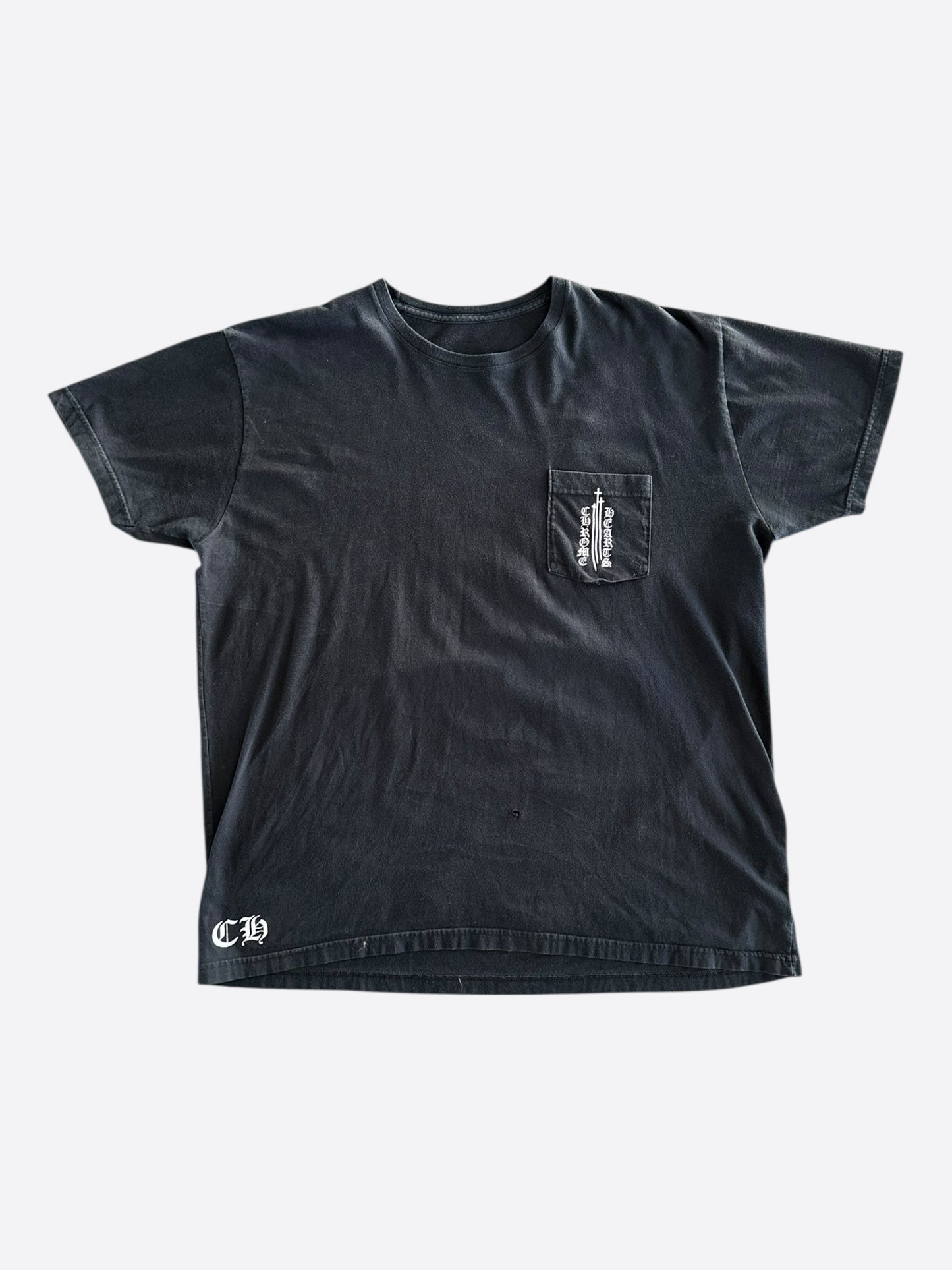 Chrome Hearts Black & White Triple Cross T-Shirt