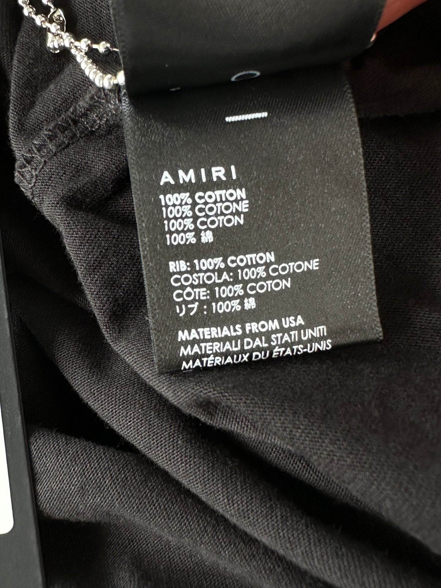 Amiri Playboy Black & Yellow Logo T-Shirt