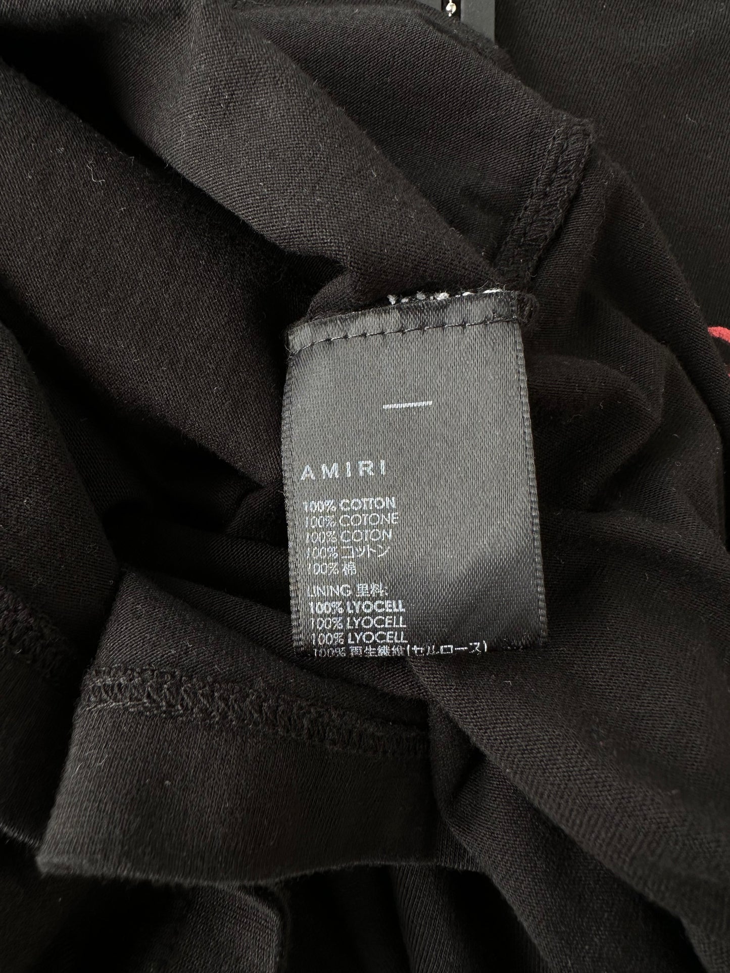 Amiri Wes Lang Black & Red Everything T-Shirt