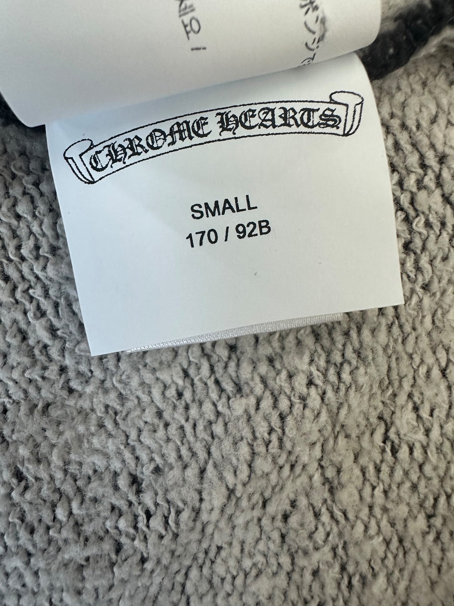 Chrome Hearts Washed Black Embroidered Logo Hoodie