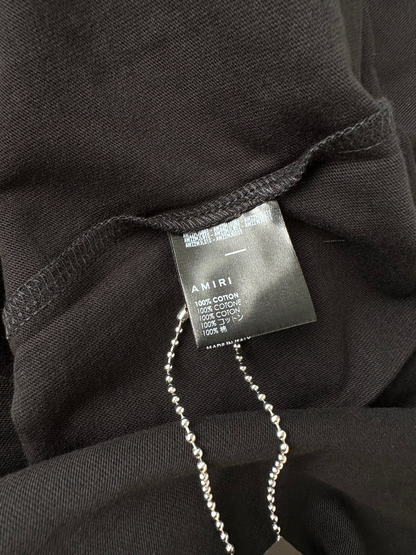 Amiri Black Puff Logo T-Shirt