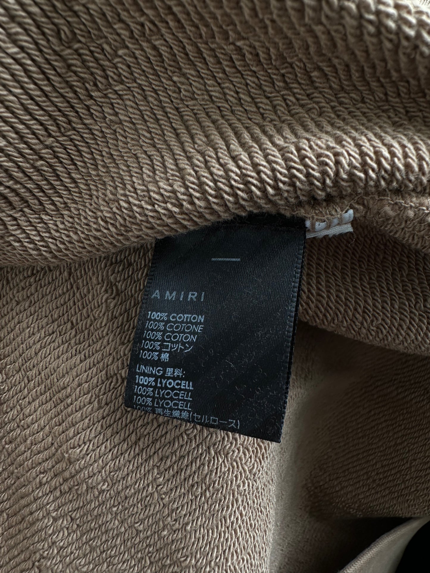 Amiri Tan & Black MA Logo Hoodie