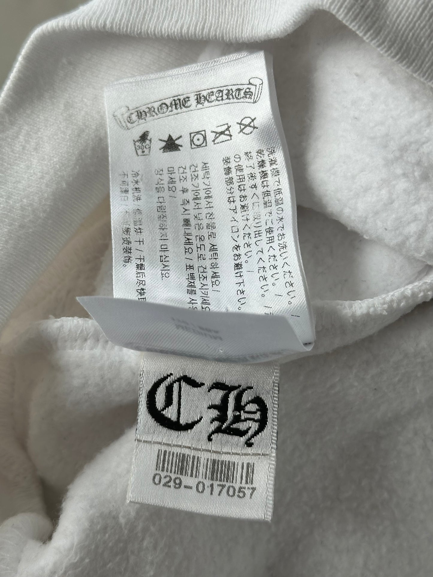 Chrome Hearts White & Pink Deadly Doll Sweater