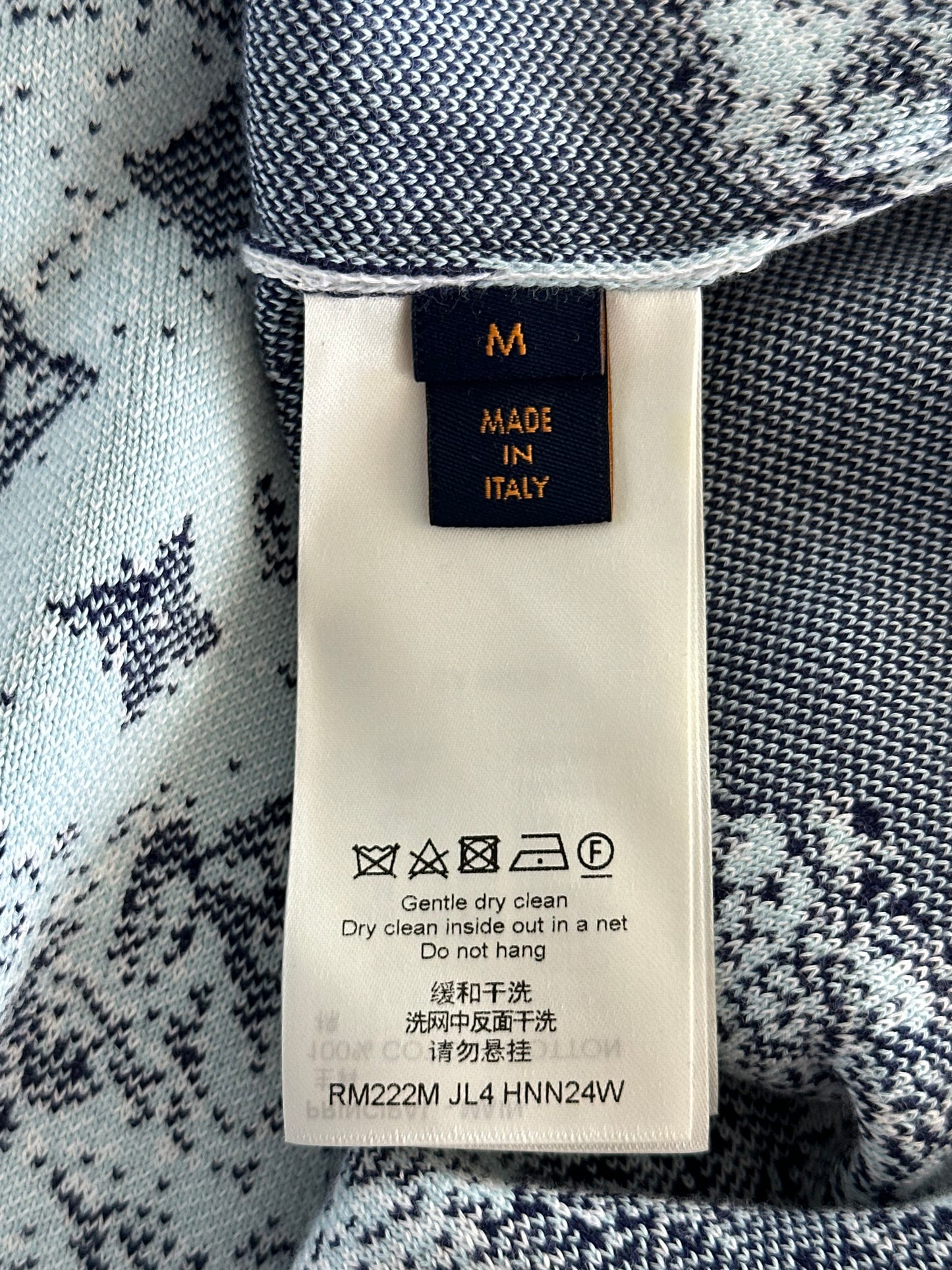 Louis Vuitton Blue & White Monogram Bandana Sweater
