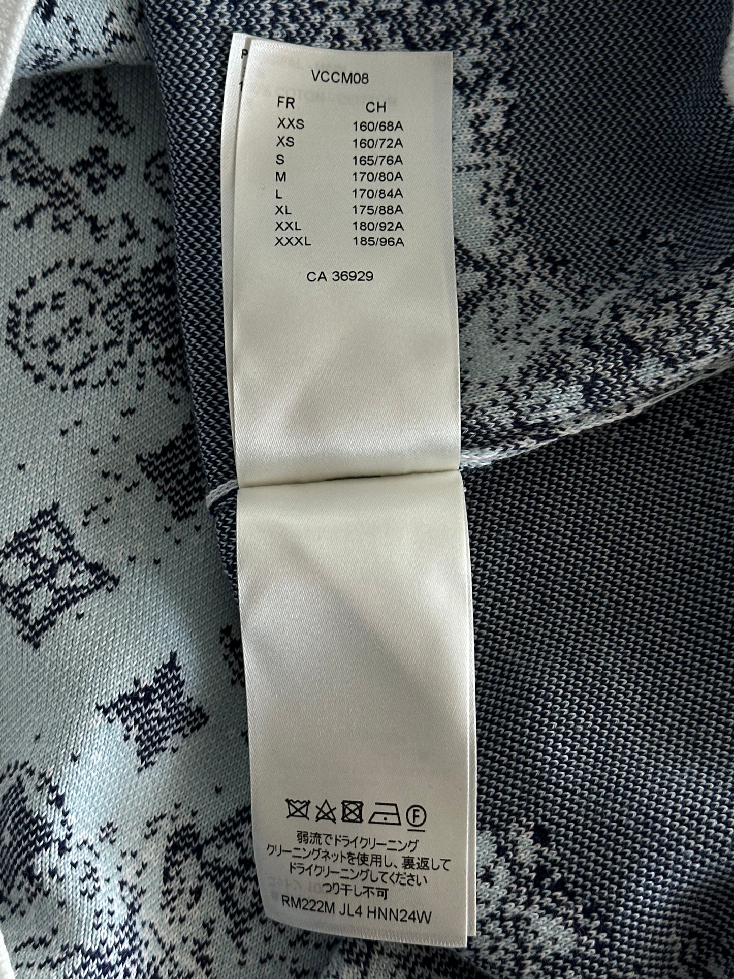 Louis Vuitton Blue & White Monogram Bandana Sweater