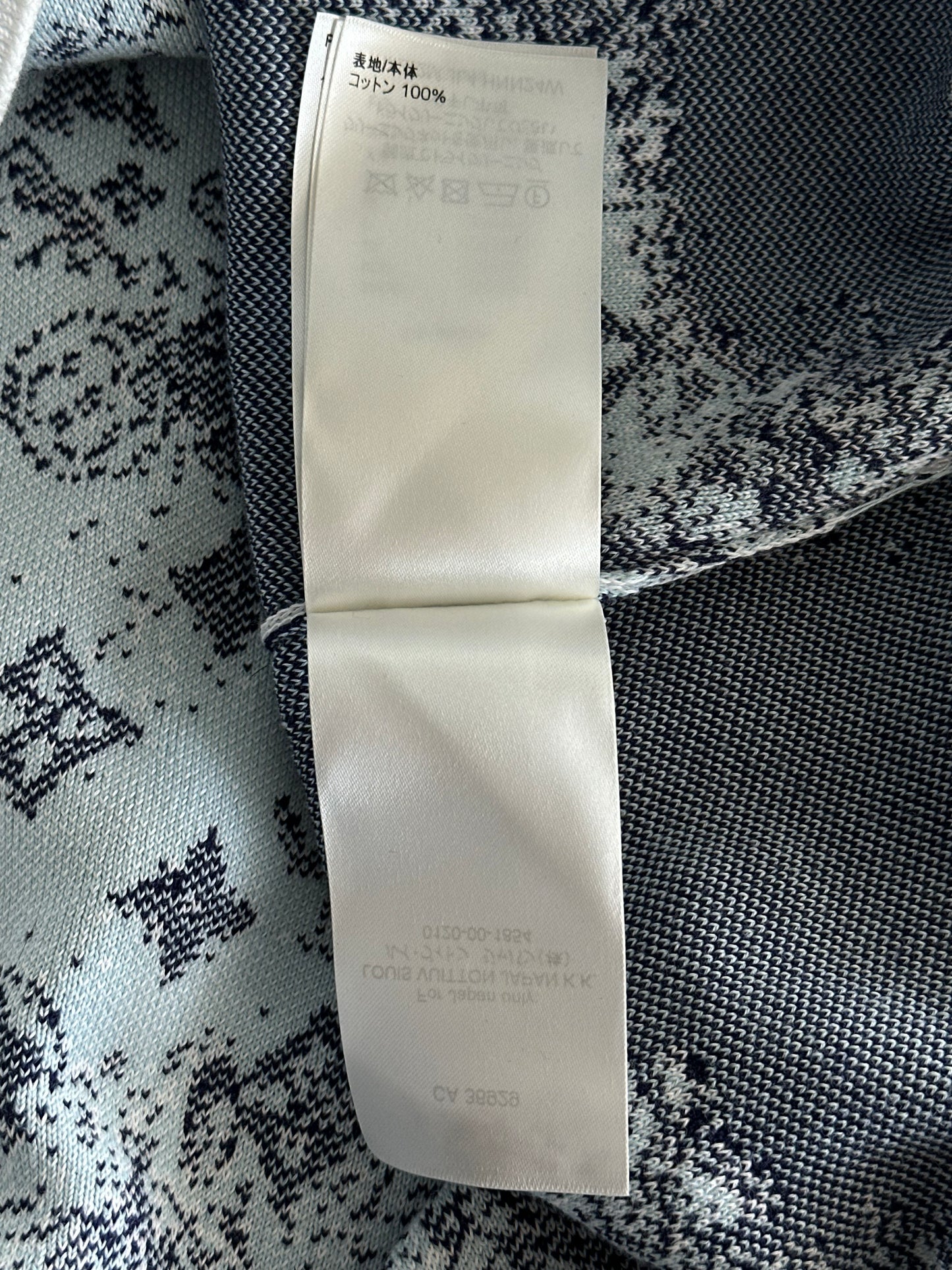 Louis Vuitton Blue & White Monogram Bandana Sweater