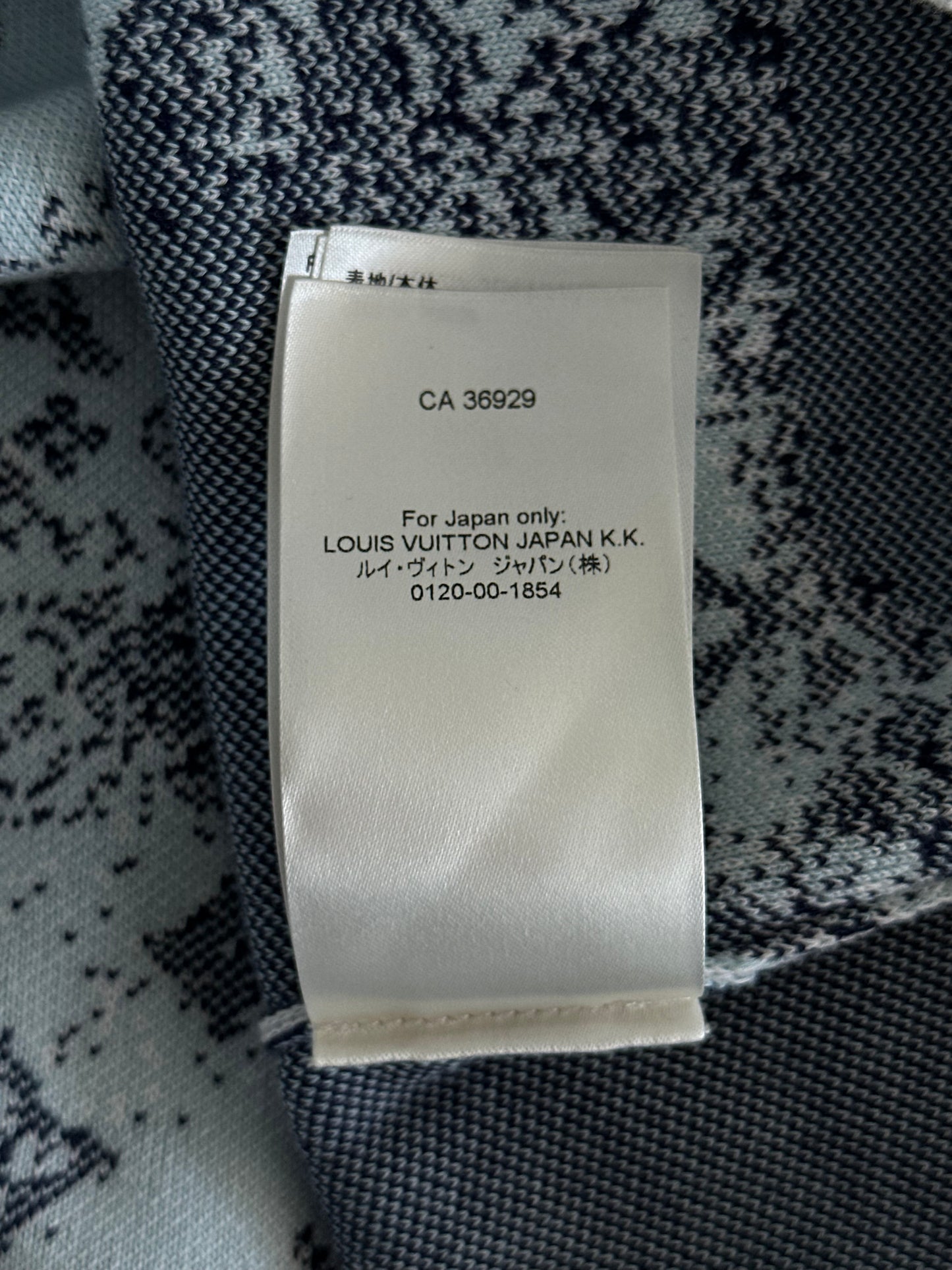 Louis Vuitton Blue & White Monogram Bandana Sweater