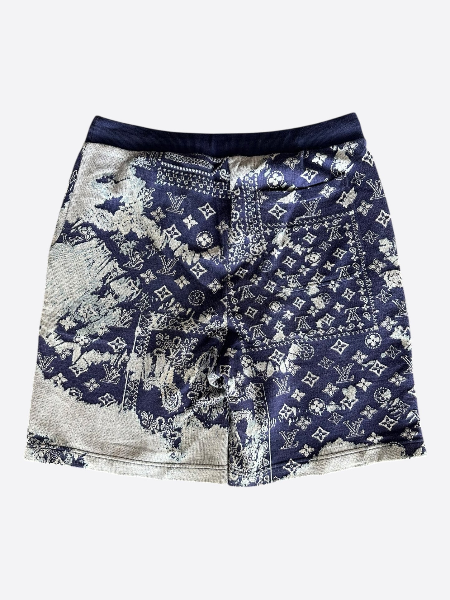 Louis Vuitton Blue Bandana Monogram Shorts
