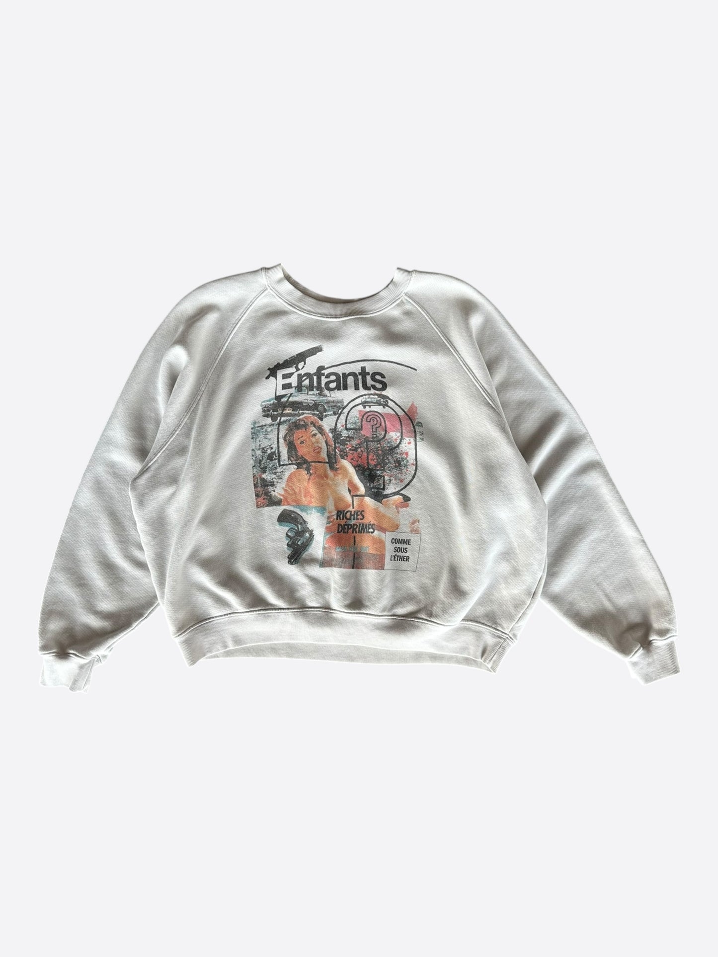 Enfants Riches Deprimes White Thrilling Raglan Sweater