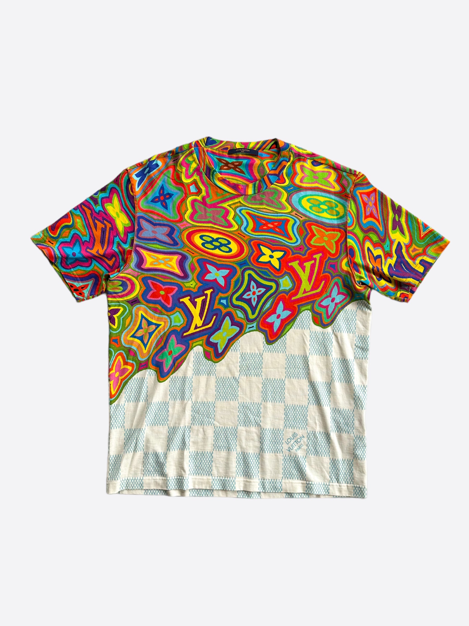 Louis Vuitton Rainbow Printed T Shirt