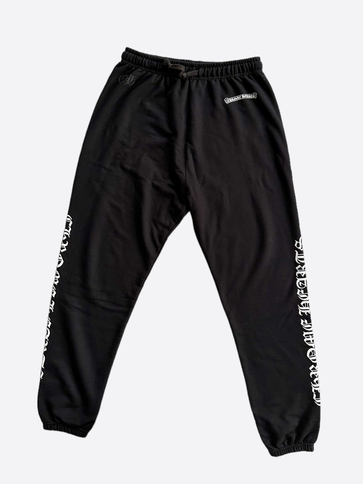 Chrome Hearts Black & White F**k You Sweatpants