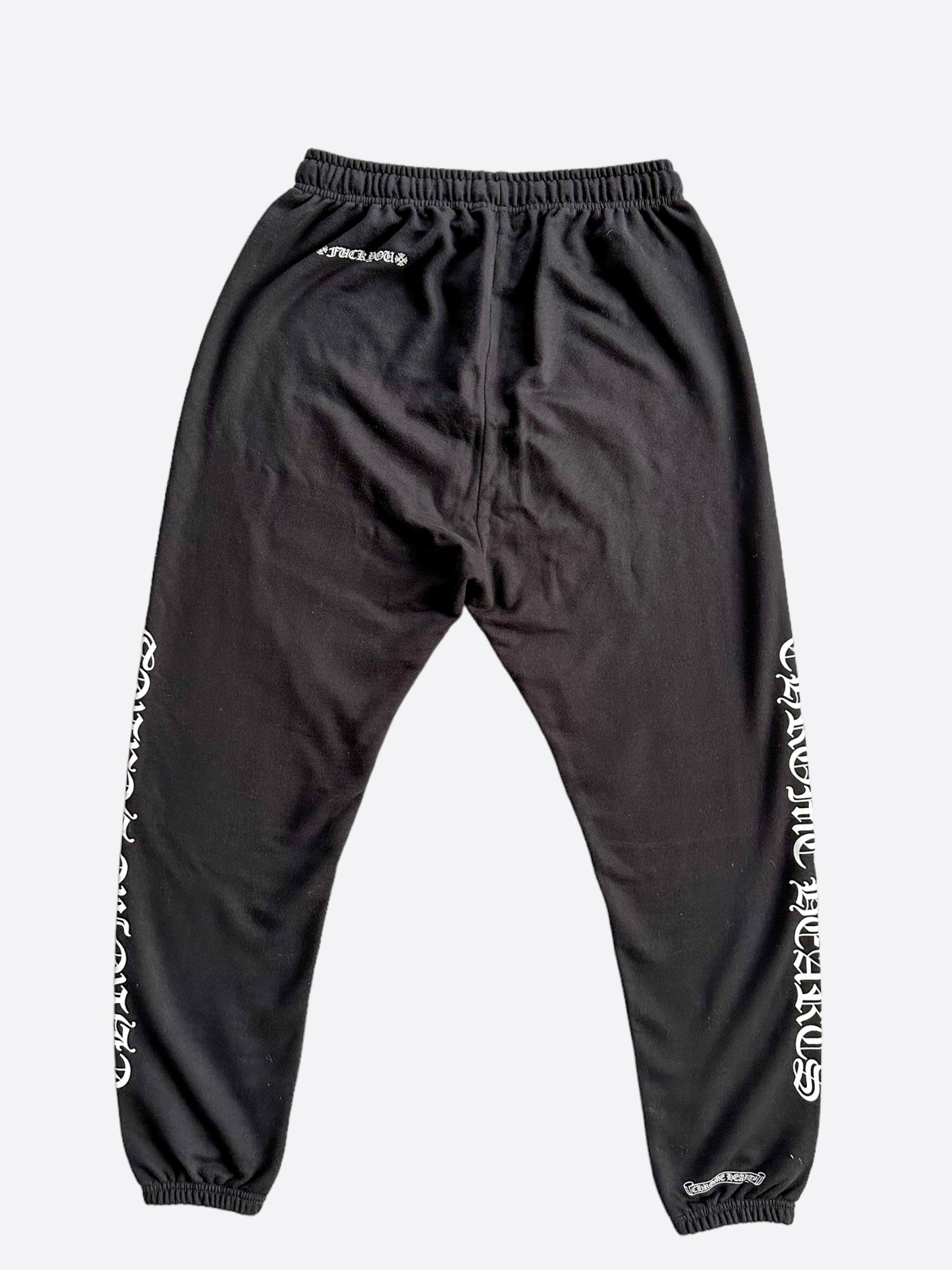 Chrome Hearts Black & White F**k You Sweatpants