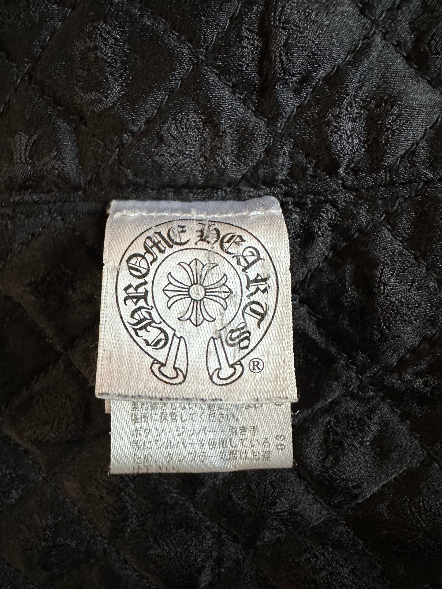 Chrome Hearts Navy Plaid Padded Flannel Jacket