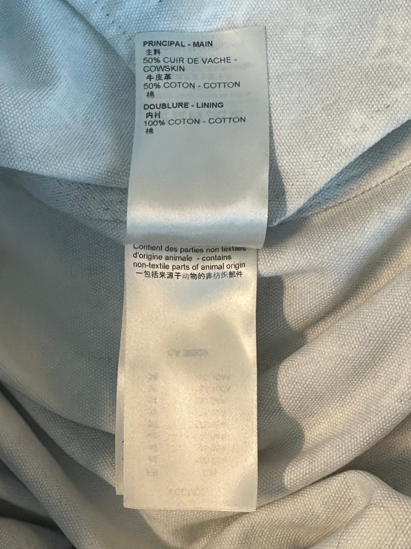 Louis Vuitton Blue Bandana Mixed Leather Jacket