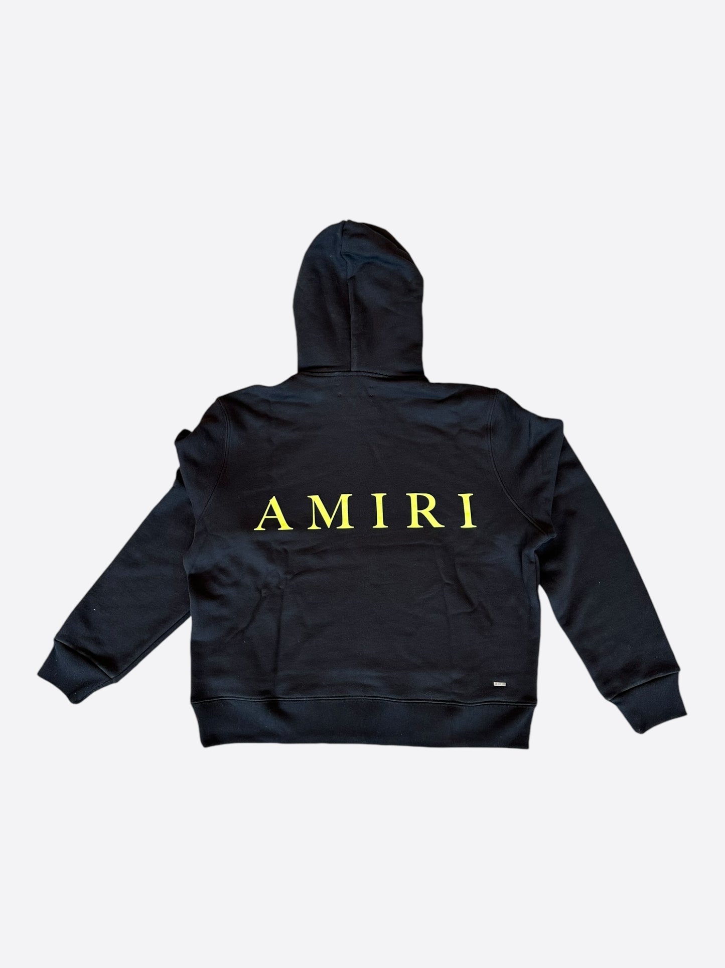 Amiri Black & Yellow MA Logo Hoodie