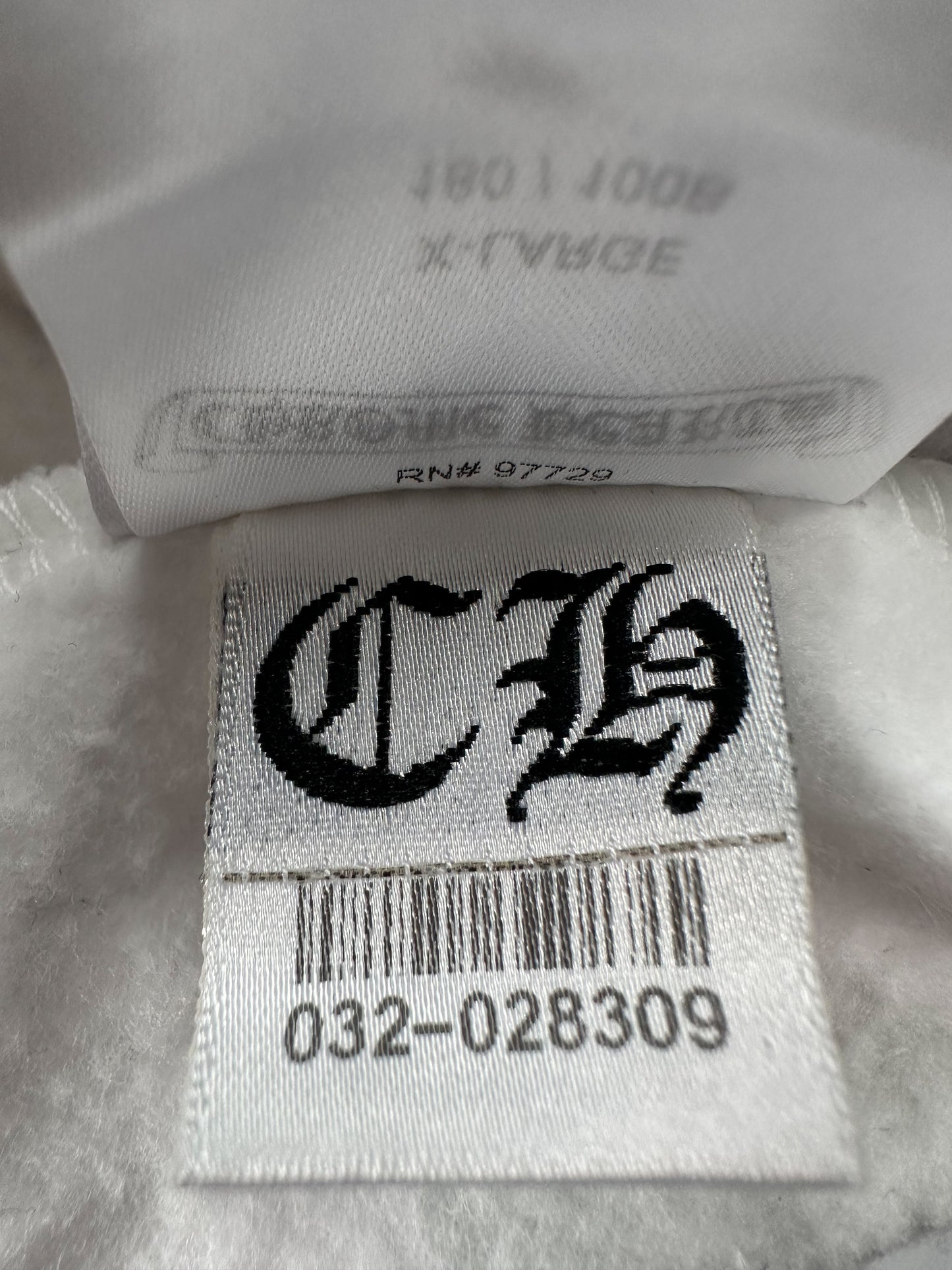 Chrome Hearts White Multicolor Stencil Hoodie