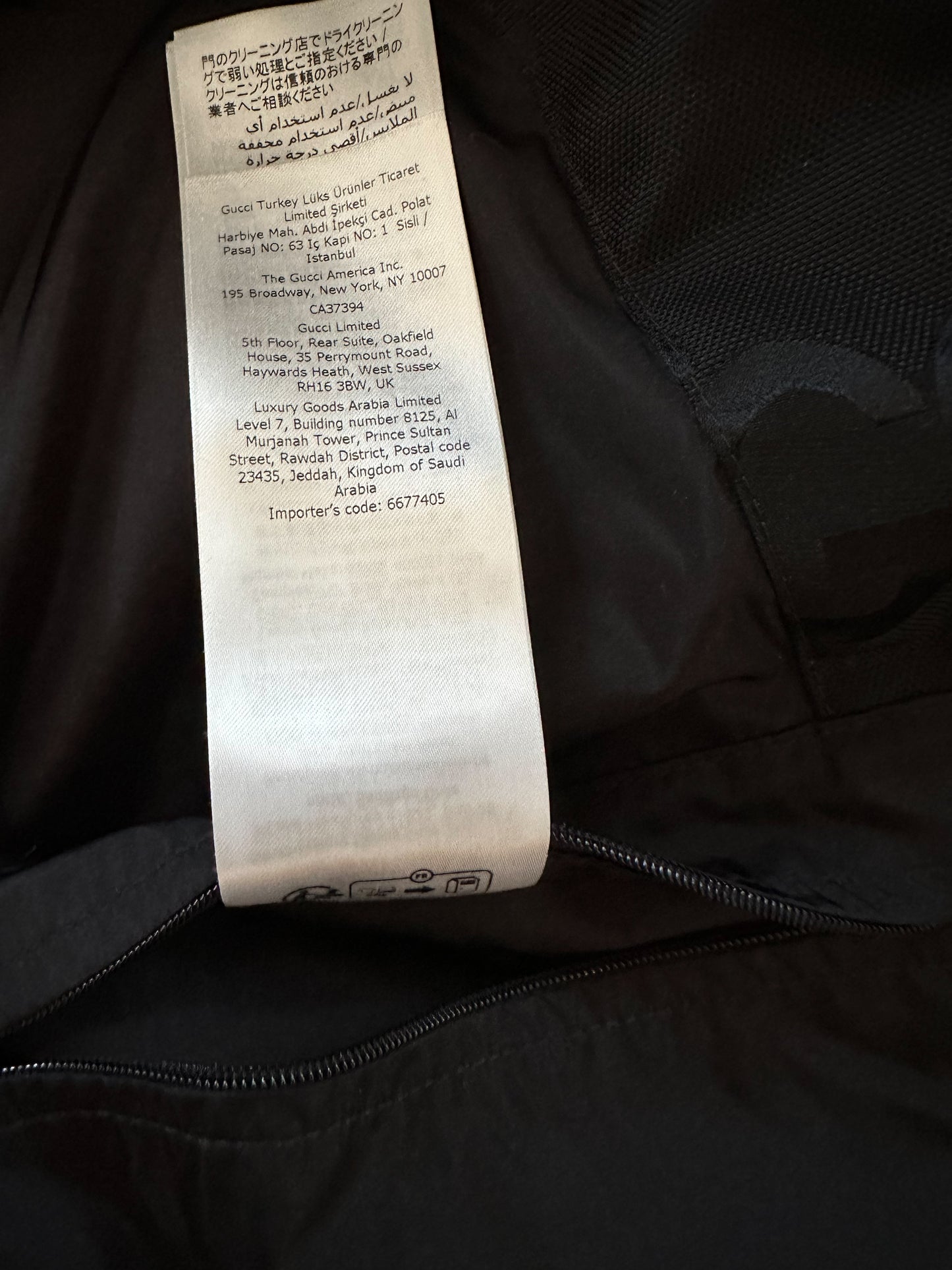 Gucci Black Jumbo GG Monogram Puffer Jacket