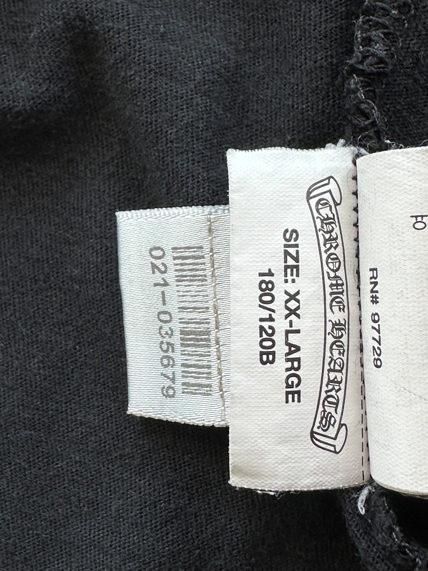 Chrome Hearts Black & White Paris Horseshoe Logo T-Shirt