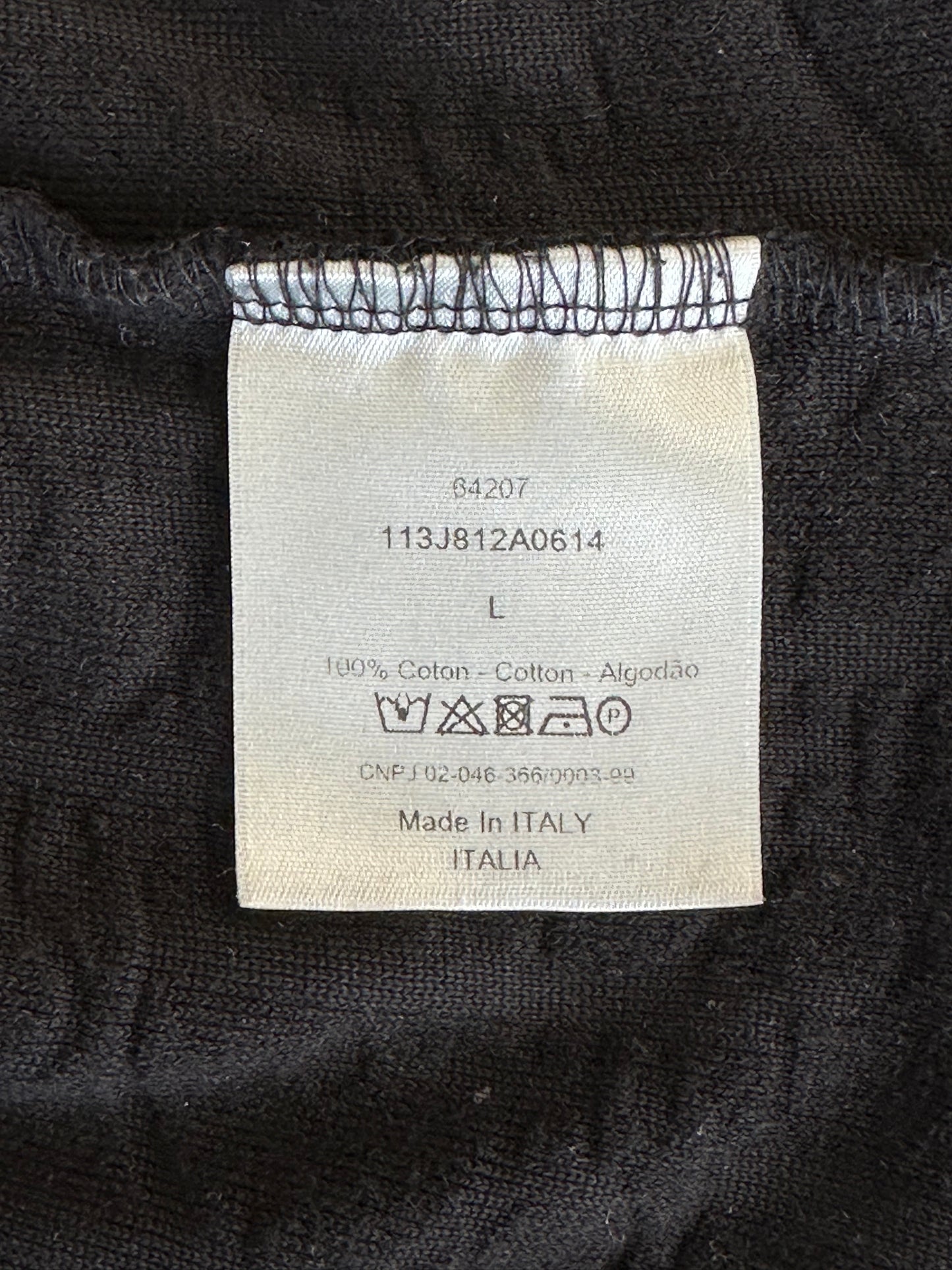 Dior Black Oblique Towel Polo T-Shirt