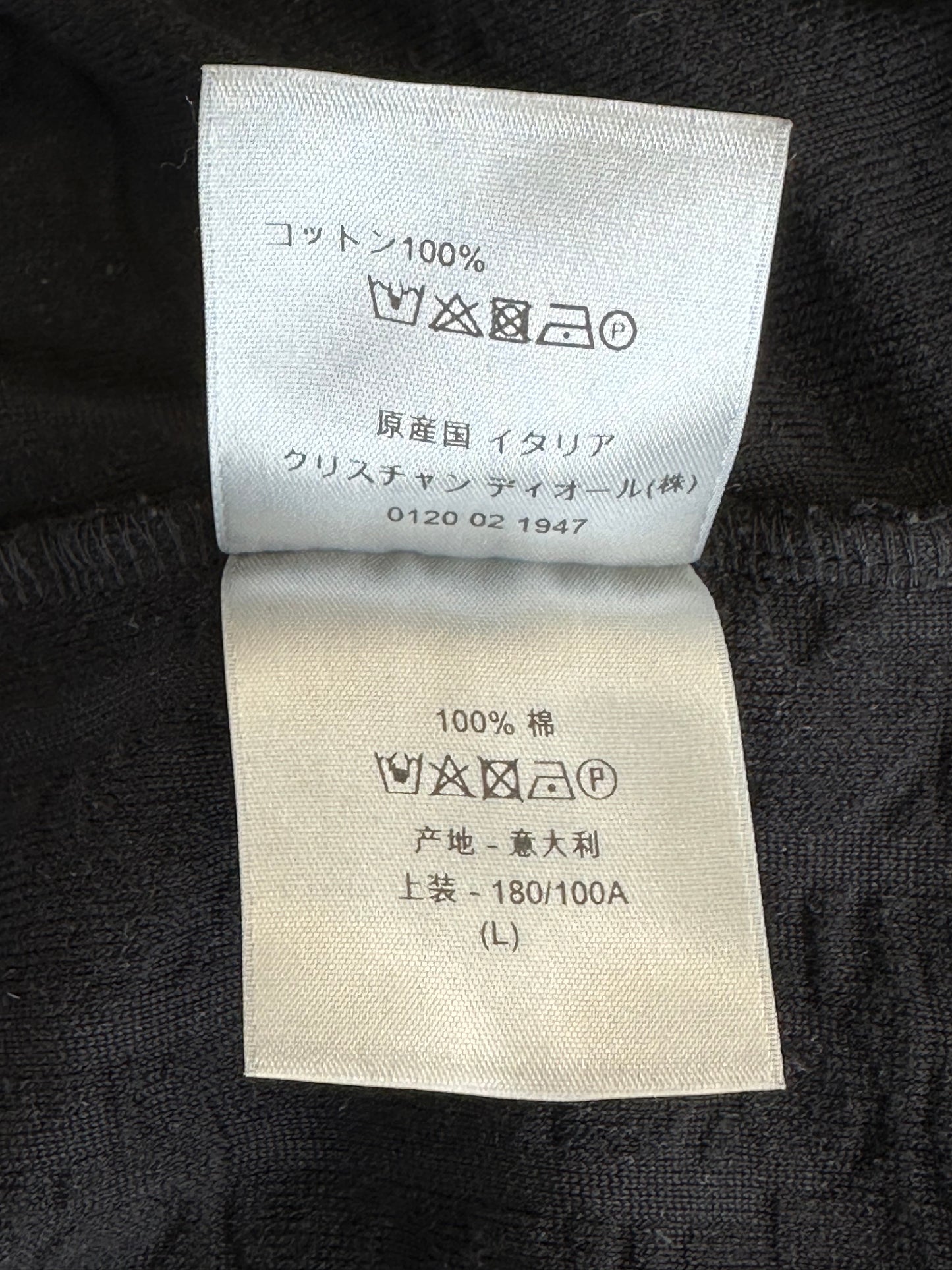 Dior Black Oblique Towel Polo T-Shirt