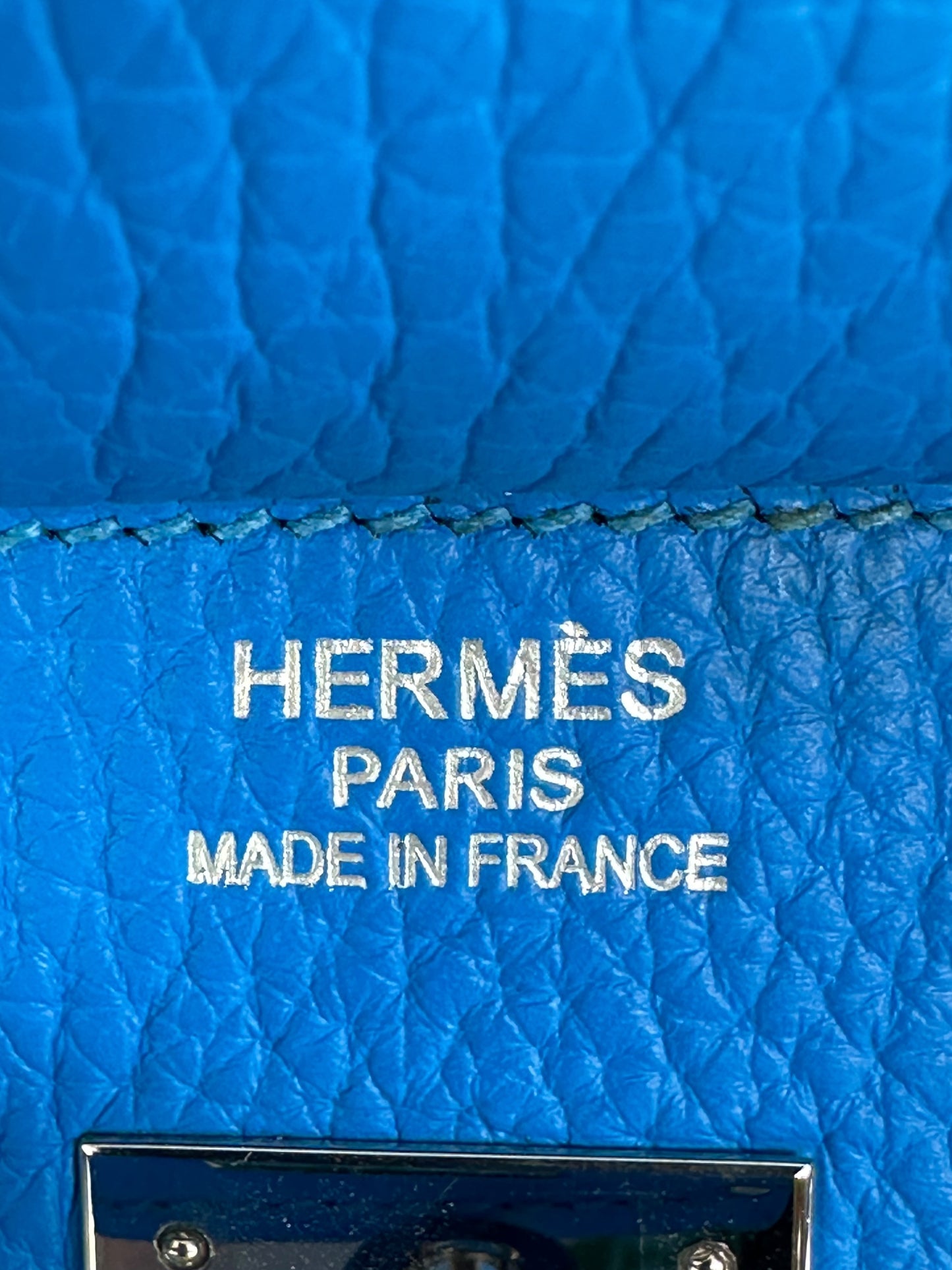 Hermes Blue Hydra Togo Birkin 40