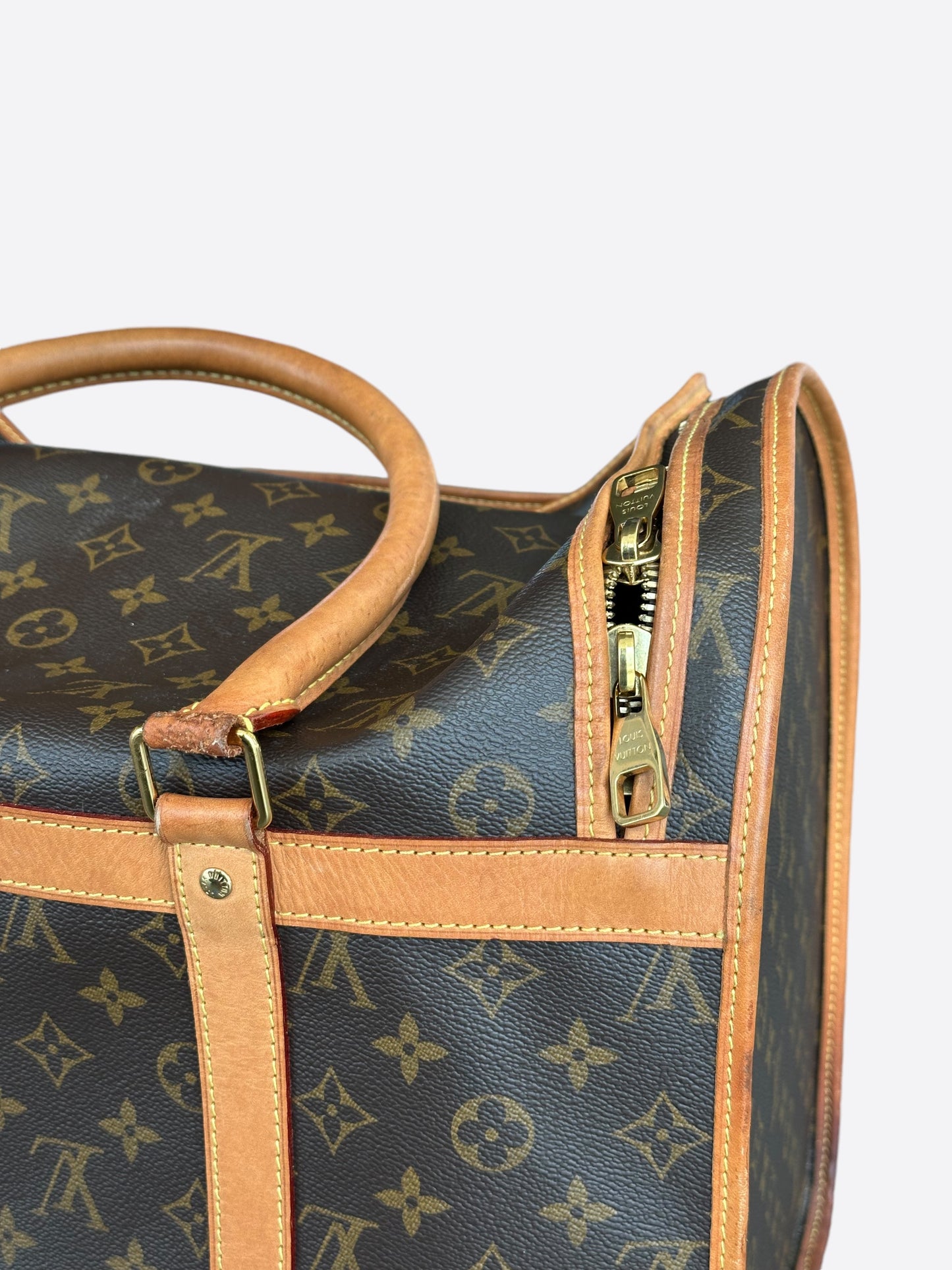 Louis Vuitton Brown Monogram Dog Carrier