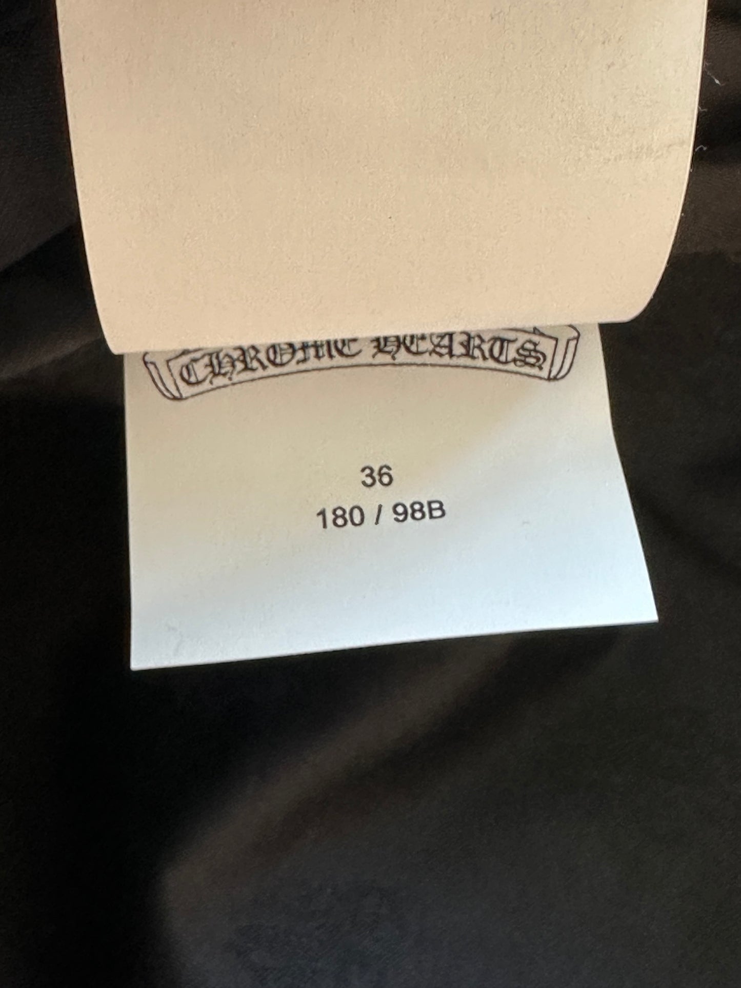 Chrome Hearts Black Leather Fleur Knee Carpenter Pants