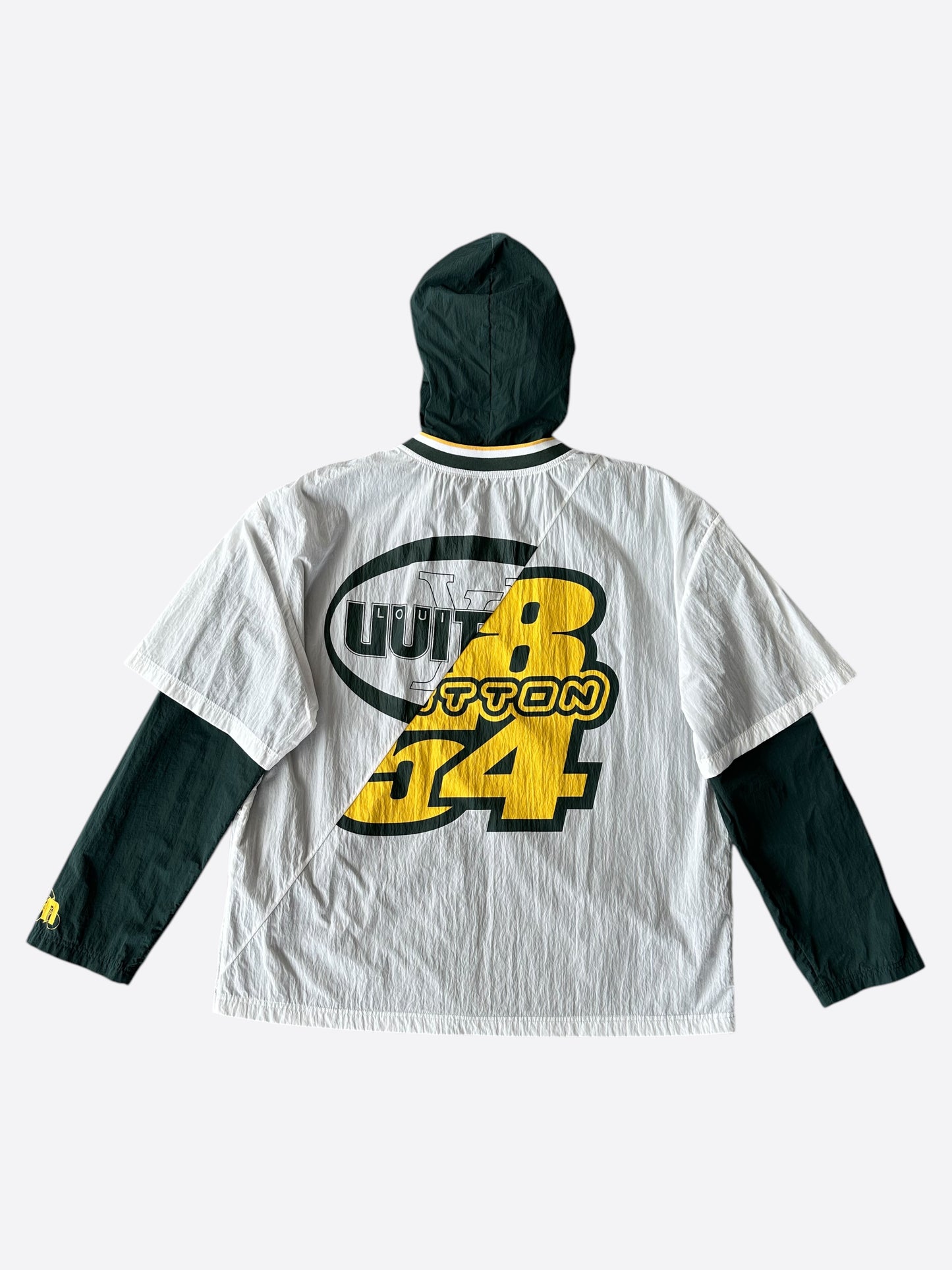 Louis Vuitton White & Green Graphic Windbreaker