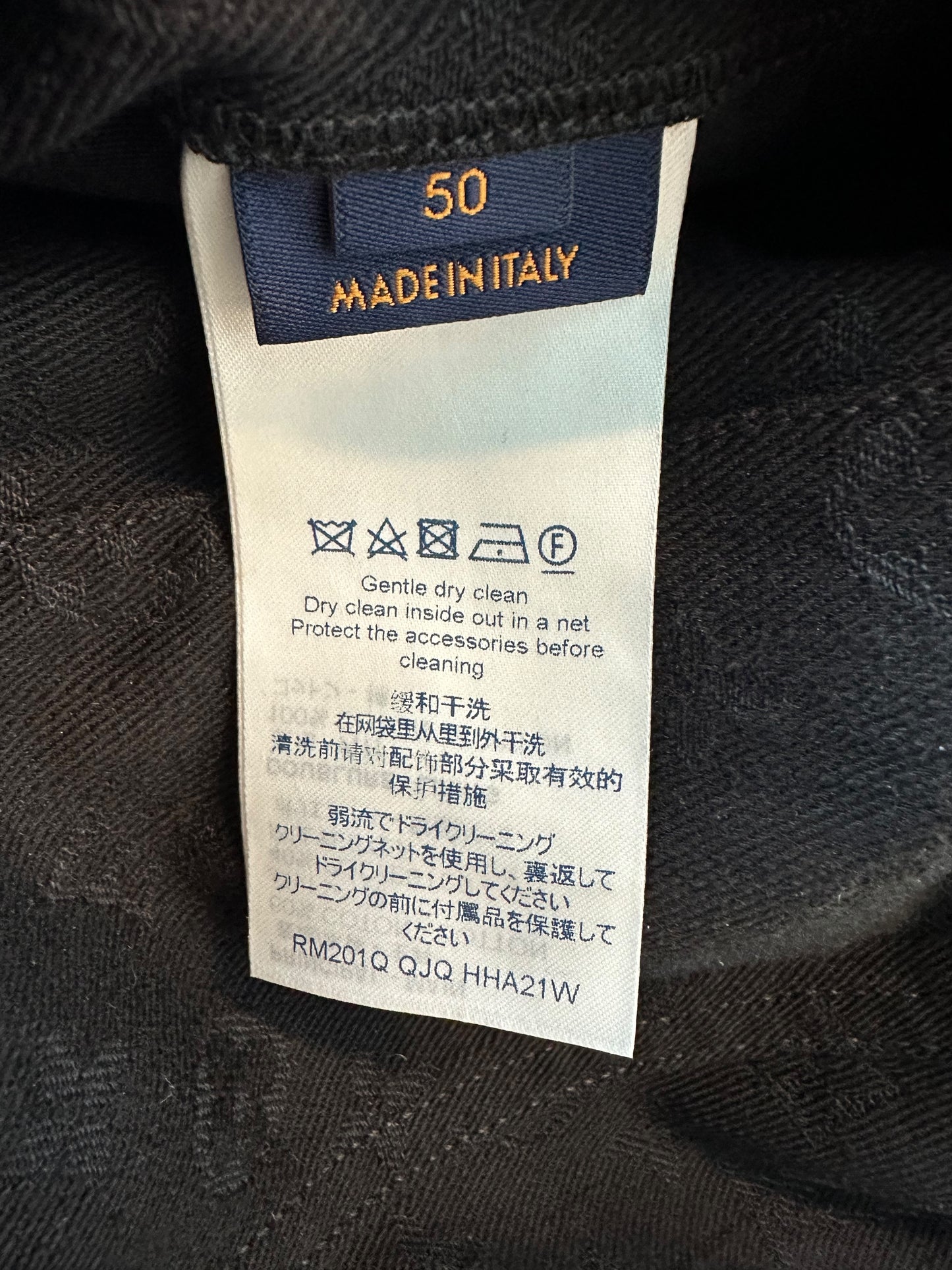Louis Vuitton Black Monogram Denim Jacket